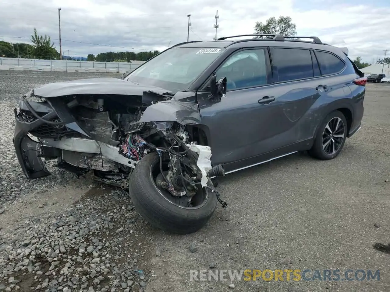 1 fotografías del automóvil dañado 5TDJZRBH0MS104704 TOYOTA HIGHLANDER 2021
