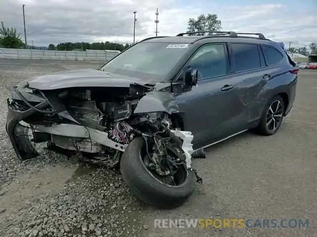 14 fotografías del automóvil dañado 5TDJZRBH0MS104704 TOYOTA HIGHLANDER 2021