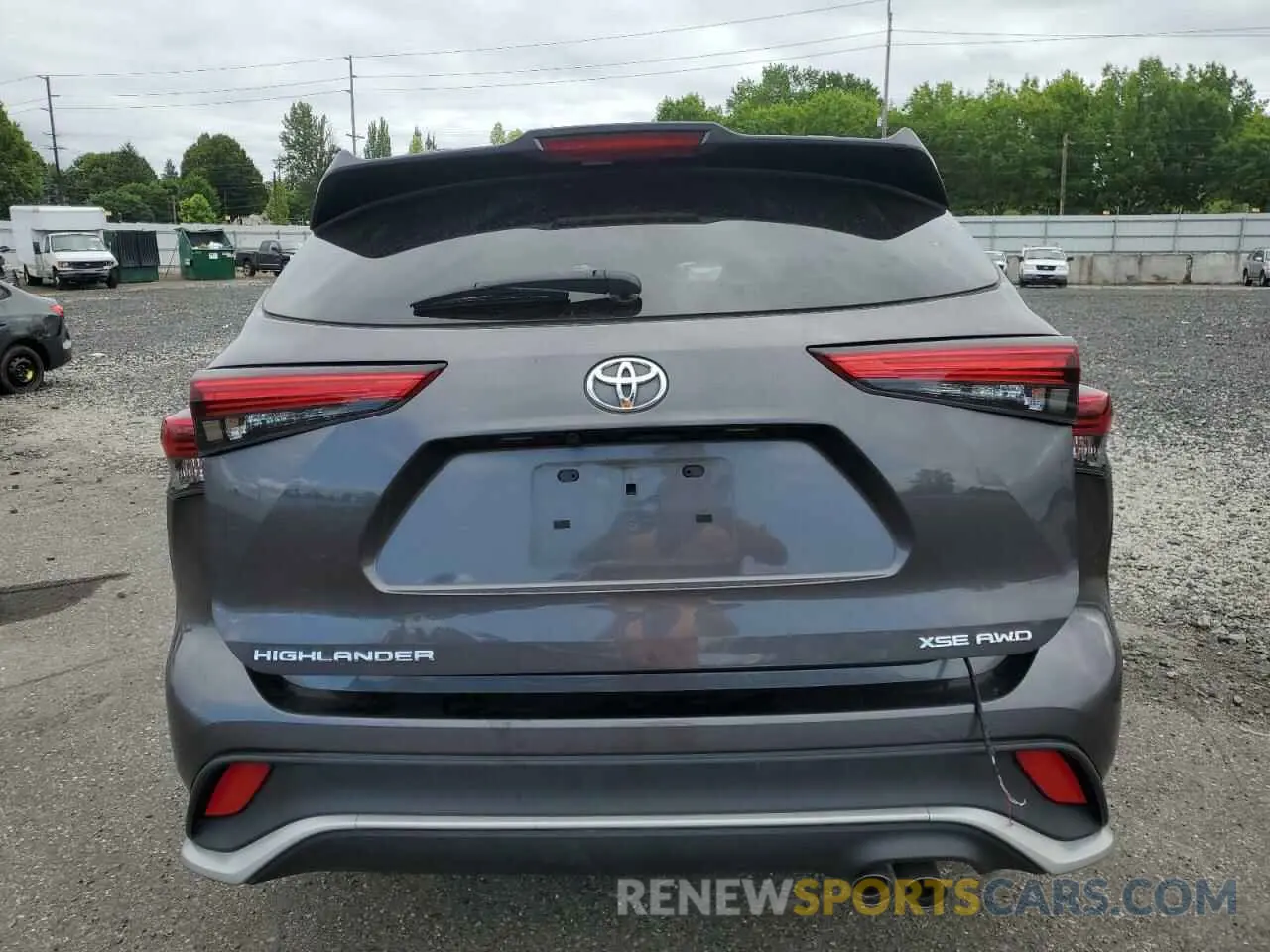 6 fotografías del automóvil dañado 5TDJZRBH0MS104704 TOYOTA HIGHLANDER 2021