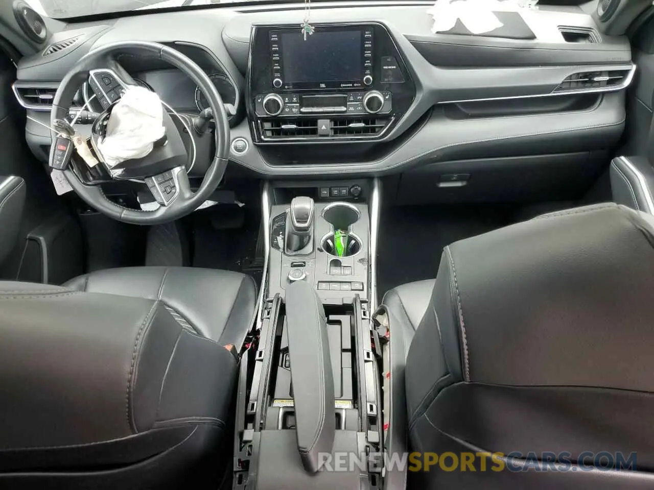 8 fotografías del automóvil dañado 5TDJZRBH0MS104704 TOYOTA HIGHLANDER 2021