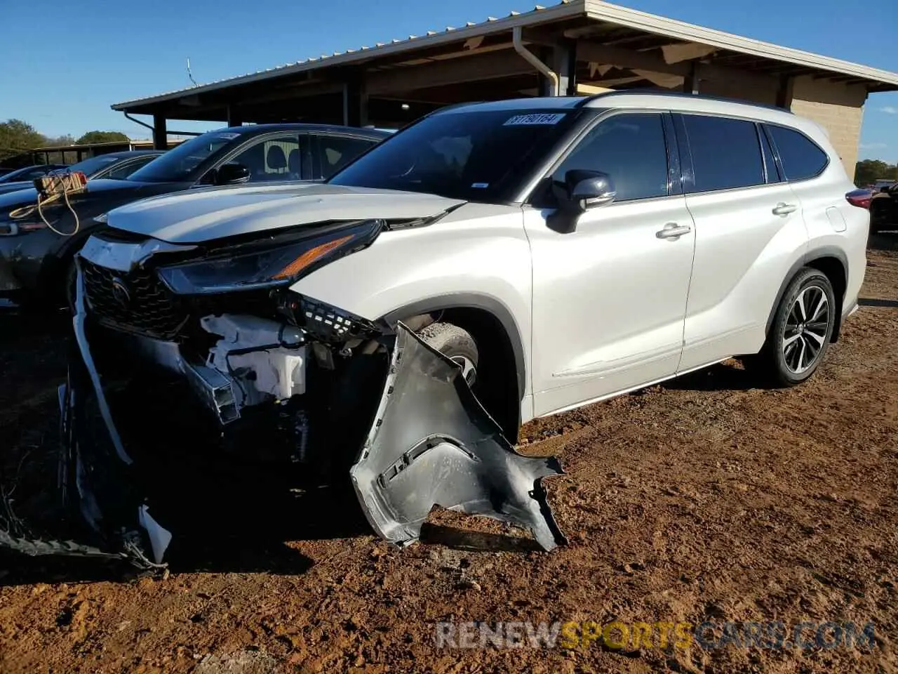 1 fotografías del automóvil dañado 5TDJZRBH0MS105481 TOYOTA HIGHLANDER 2021