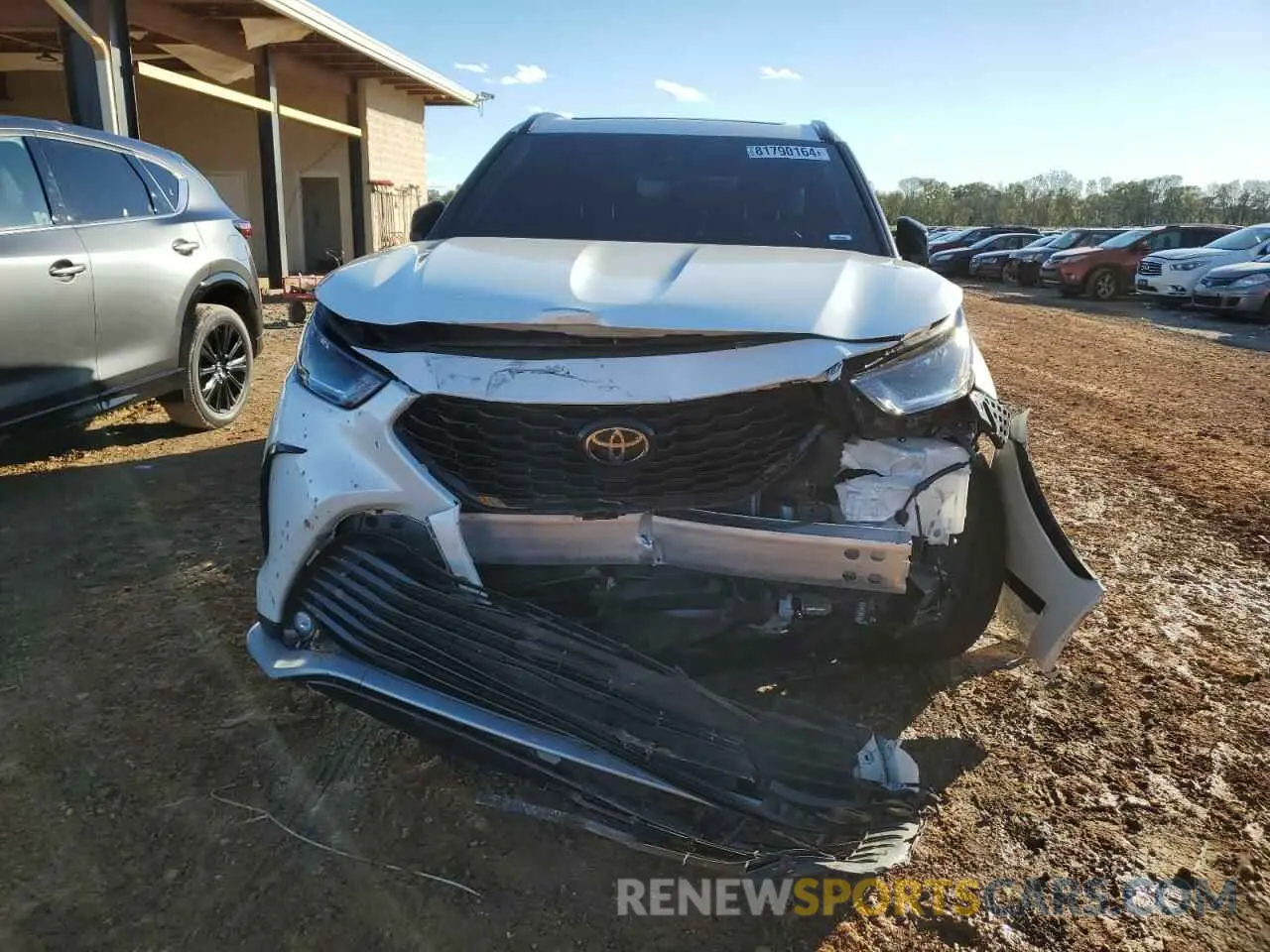 5 fotografías del automóvil dañado 5TDJZRBH0MS105481 TOYOTA HIGHLANDER 2021