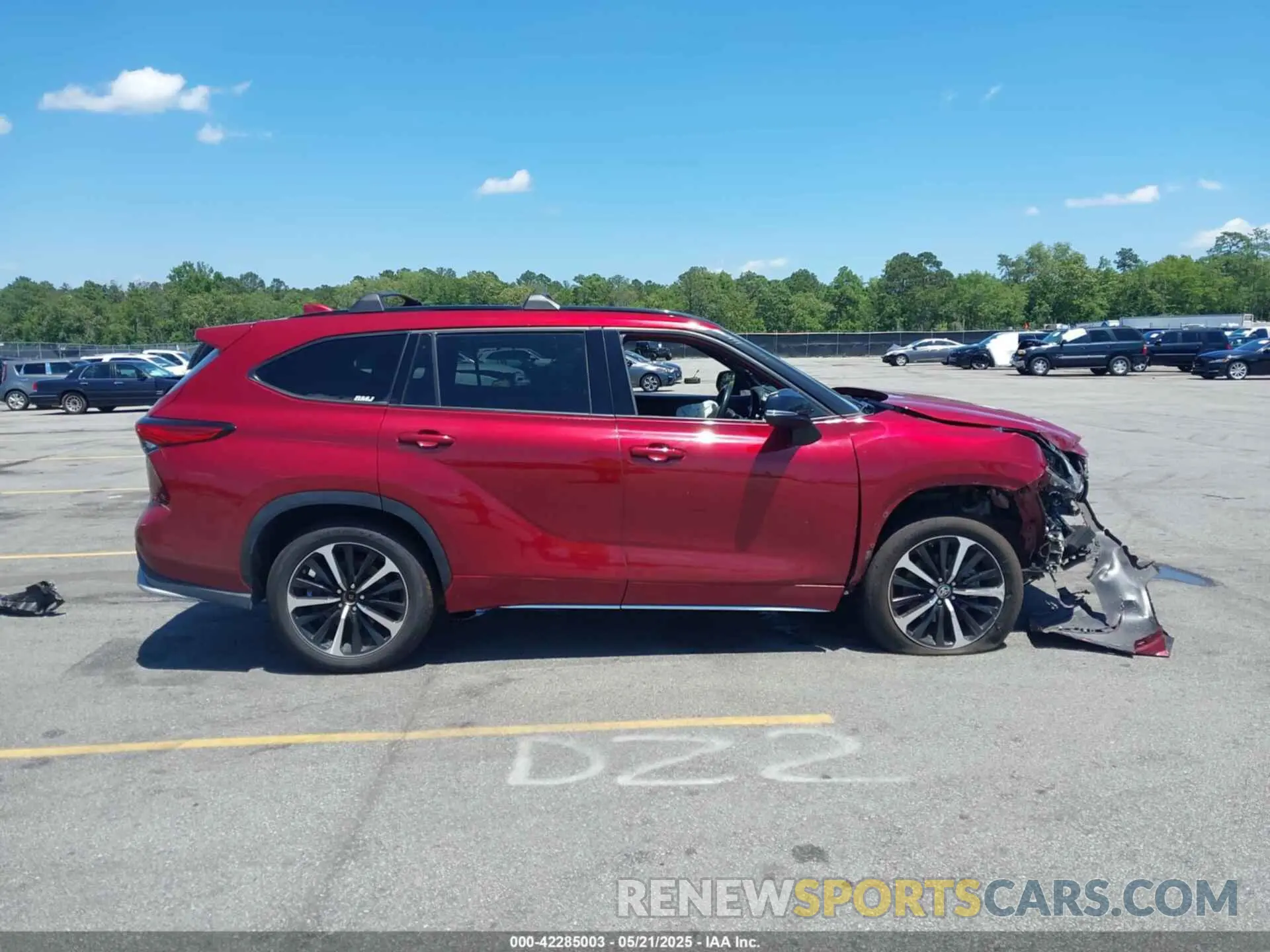 14 fotografías del automóvil dañado 5TDJZRBH0MS129571 TOYOTA HIGHLANDER 2021