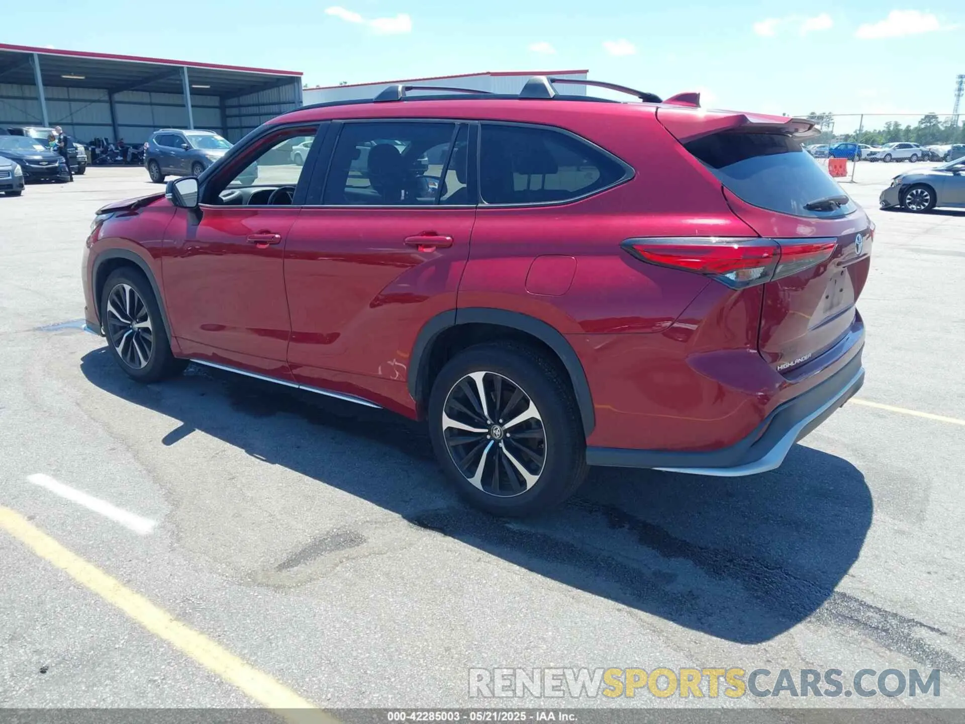 3 fotografías del automóvil dañado 5TDJZRBH0MS129571 TOYOTA HIGHLANDER 2021