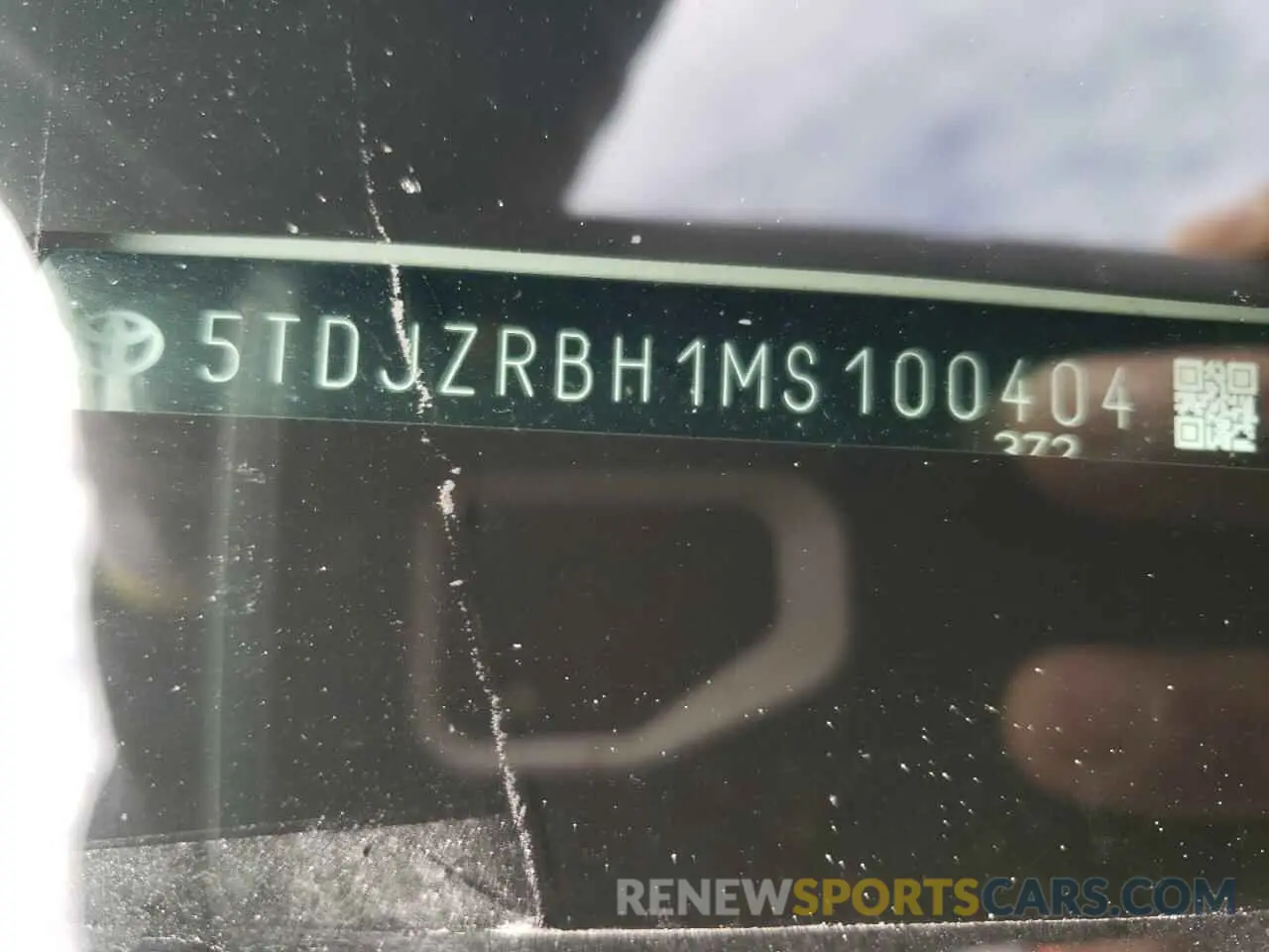 13 fotografías del automóvil dañado 5TDJZRBH1MS100404 TOYOTA HIGHLANDER 2021