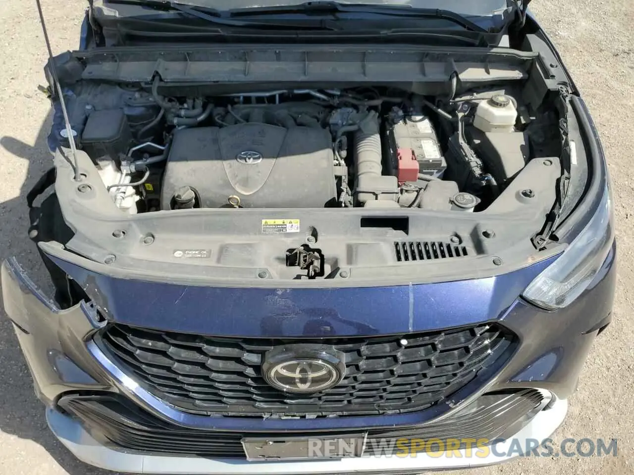 11 fotografías del automóvil dañado 5TDJZRBH2MS110245 TOYOTA HIGHLANDER 2021