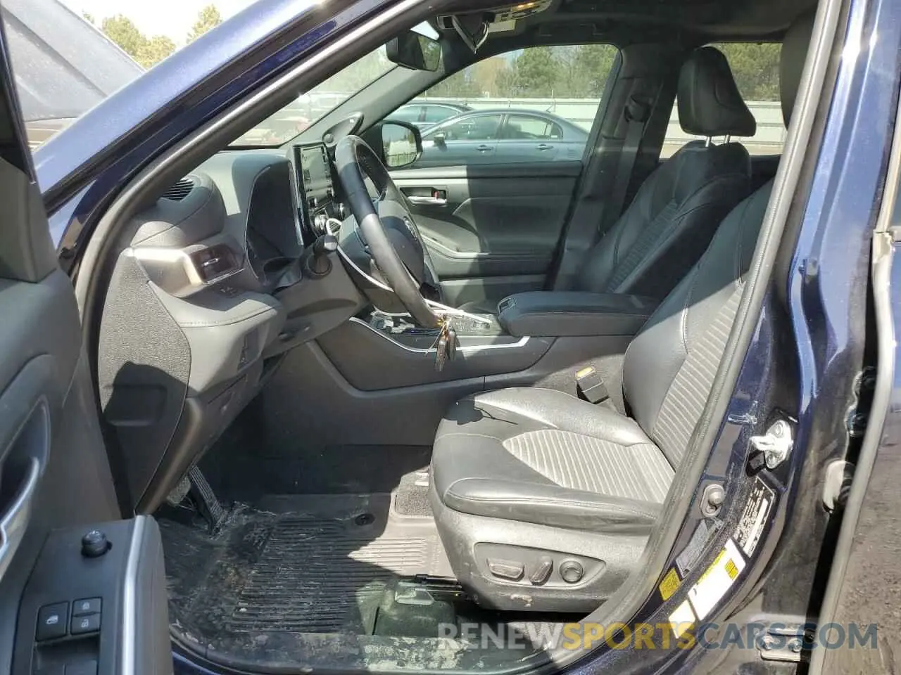 7 fotografías del automóvil dañado 5TDJZRBH2MS110245 TOYOTA HIGHLANDER 2021