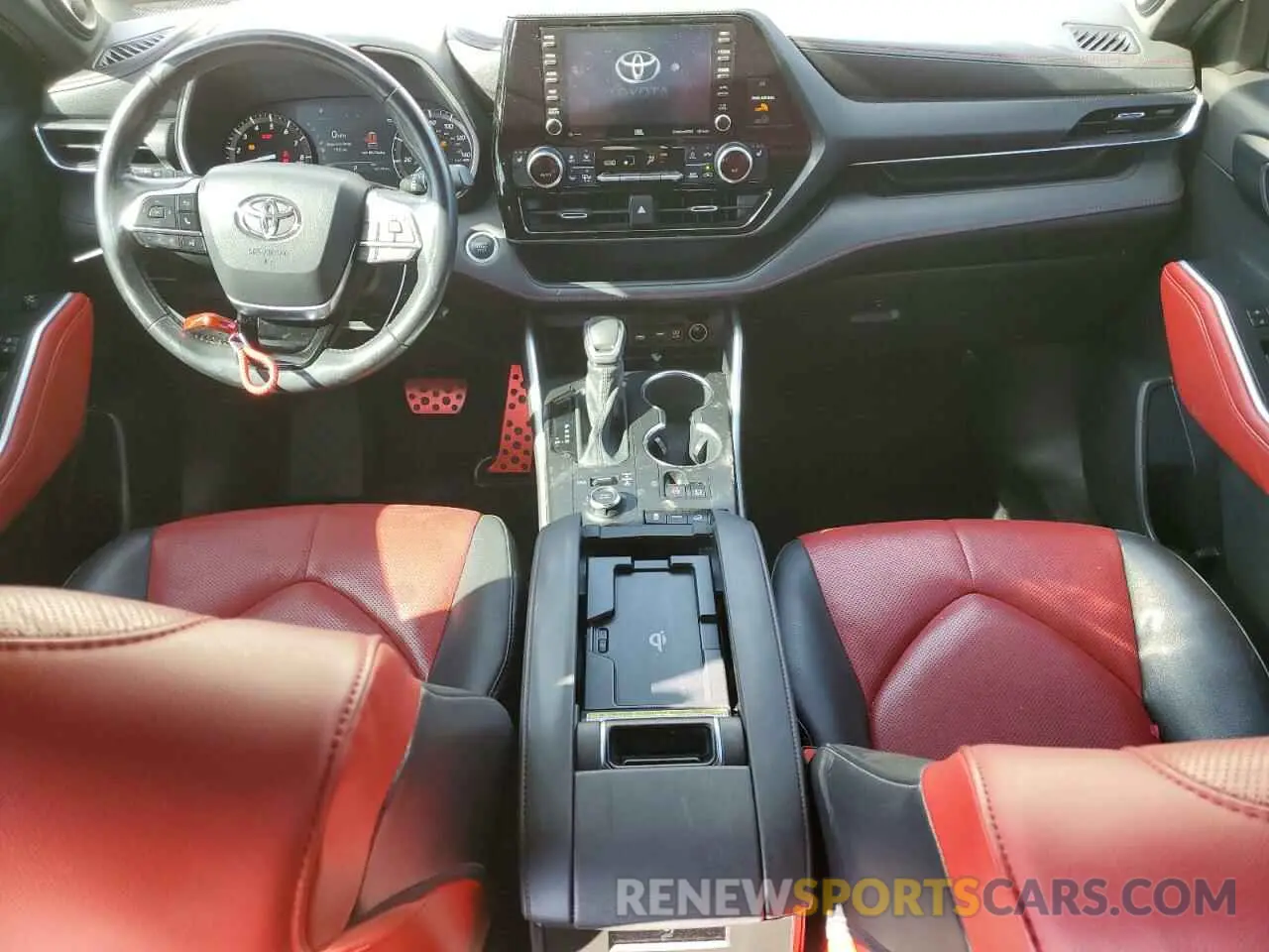 8 fotografías del automóvil dañado 5TDJZRBH3MS068586 TOYOTA HIGHLANDER 2021