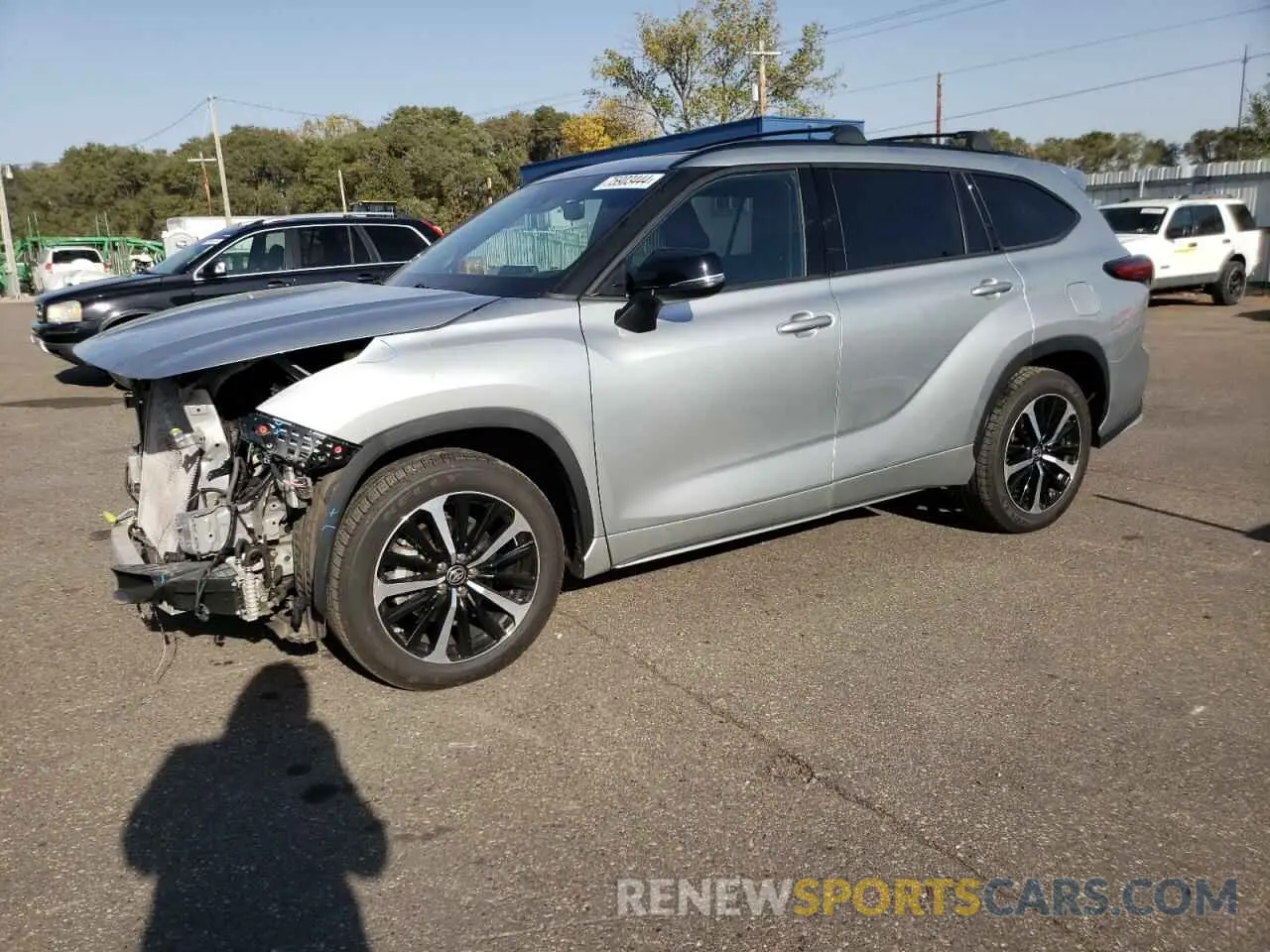 1 fotografías del automóvil dañado 5TDJZRBH4MS059458 TOYOTA HIGHLANDER 2021