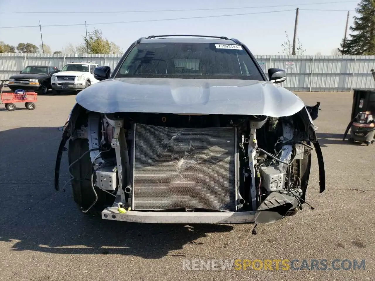 5 fotografías del automóvil dañado 5TDJZRBH4MS059458 TOYOTA HIGHLANDER 2021
