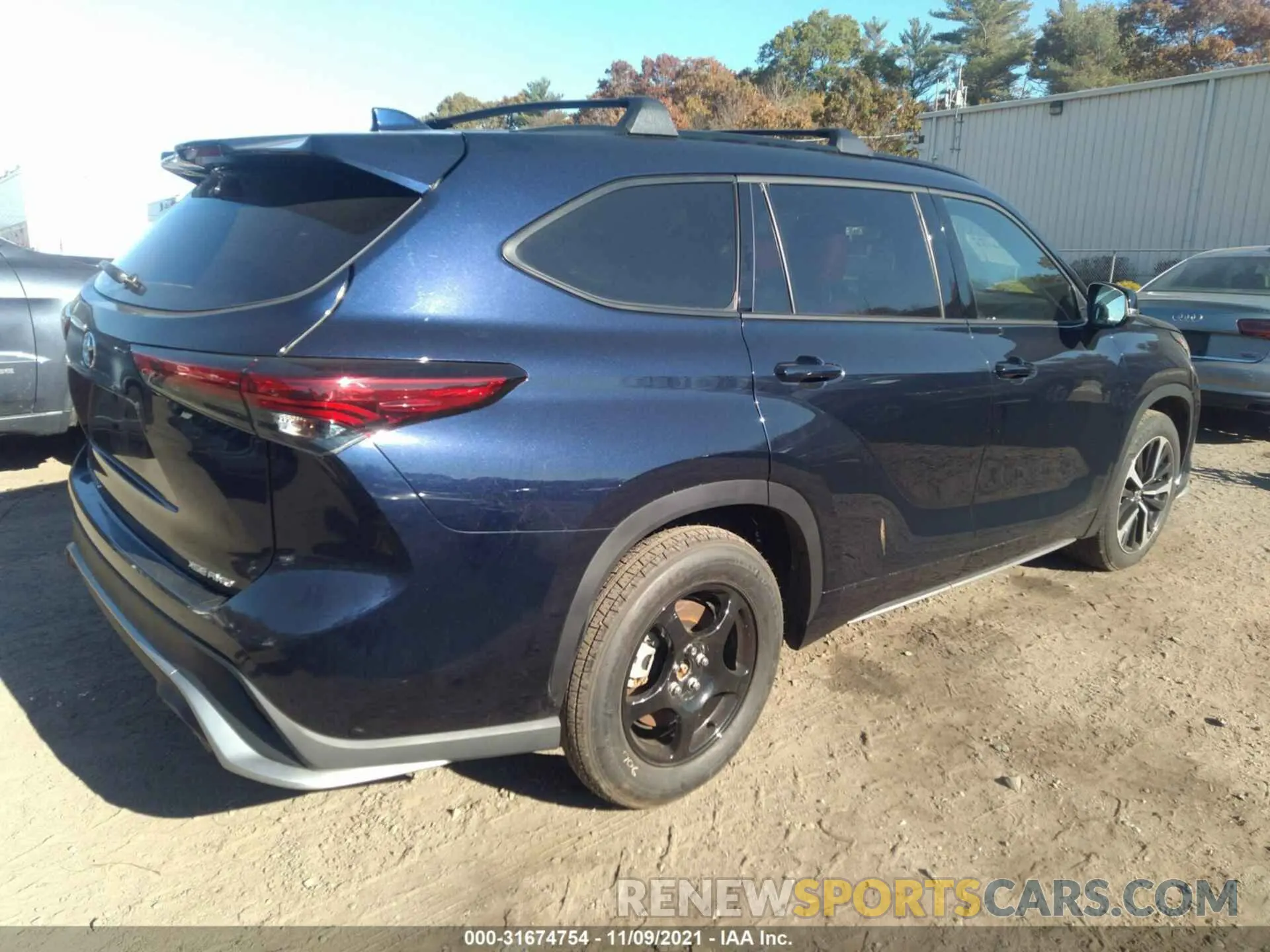 4 fotografías del automóvil dañado 5TDJZRBH4MS082108 TOYOTA HIGHLANDER 2021