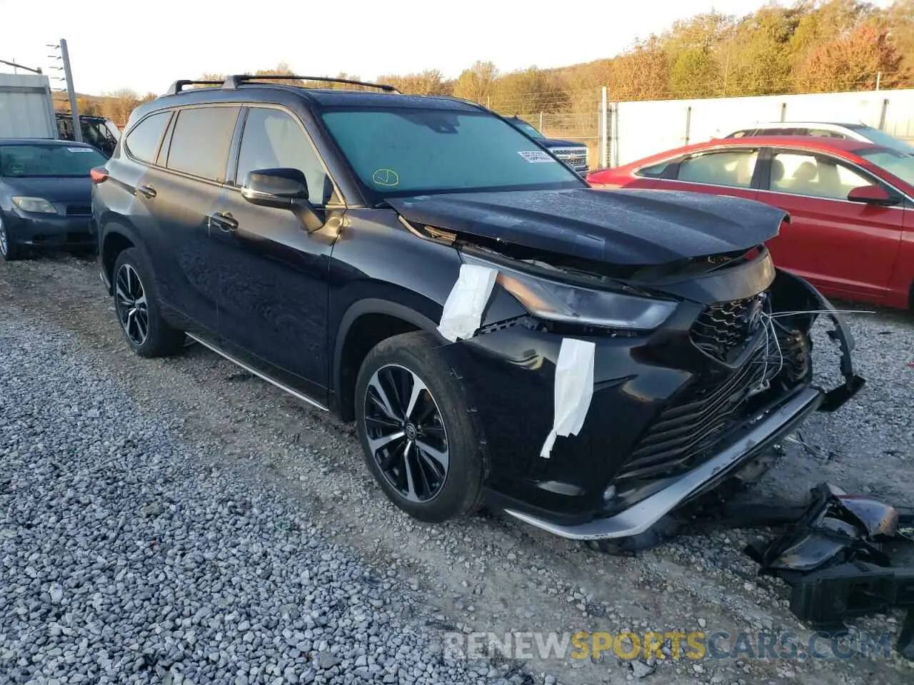 1 fotografías del automóvil dañado 5TDJZRBH5MS078200 TOYOTA HIGHLANDER 2021