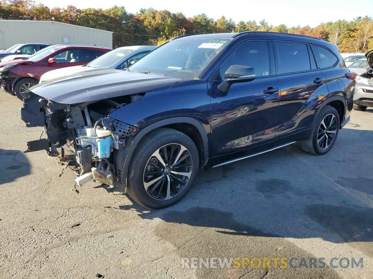 1 fotografías del automóvil dañado 5TDJZRBH5MS091660 TOYOTA HIGHLANDER 2021
