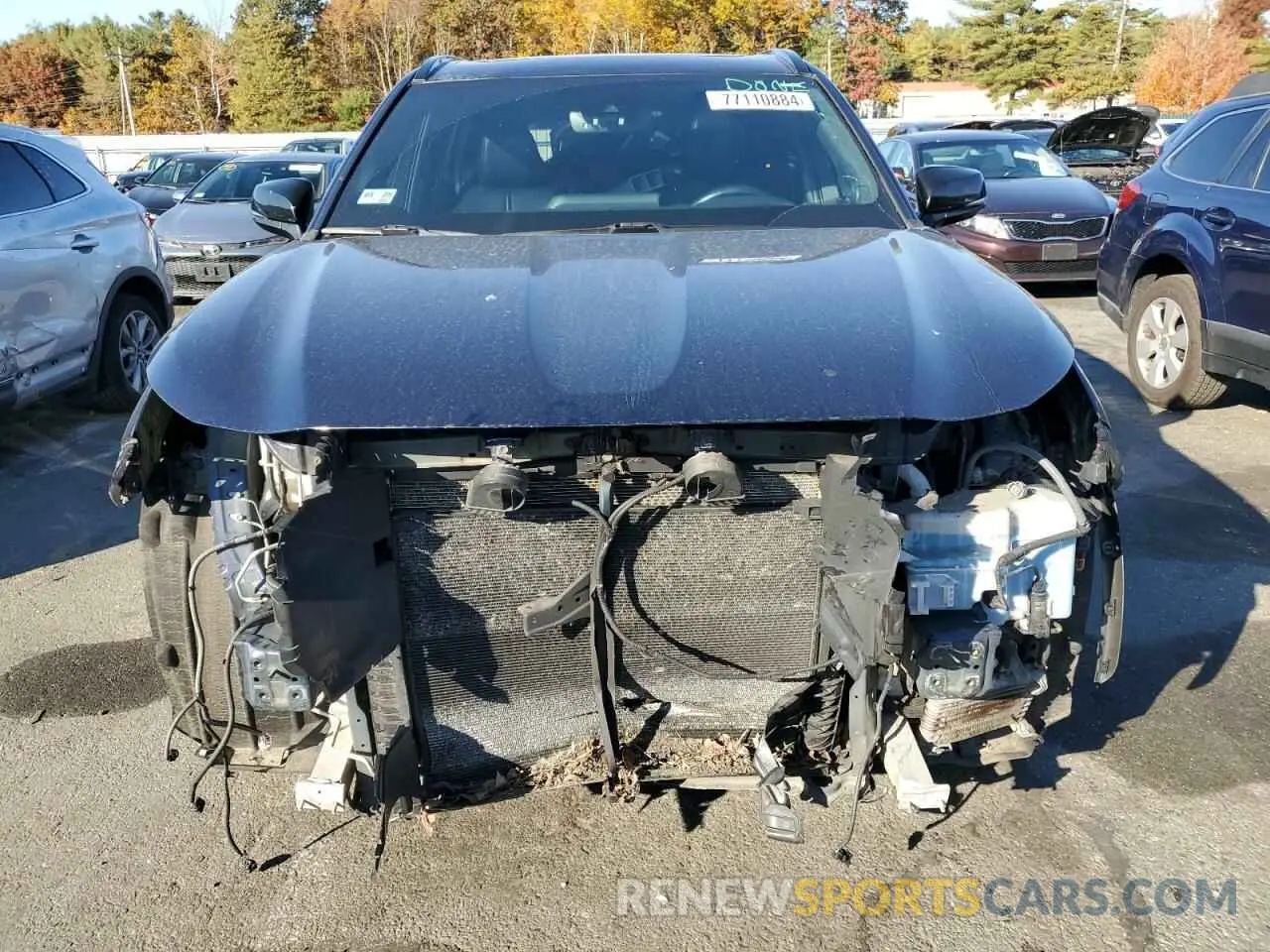 5 fotografías del automóvil dañado 5TDJZRBH5MS091660 TOYOTA HIGHLANDER 2021