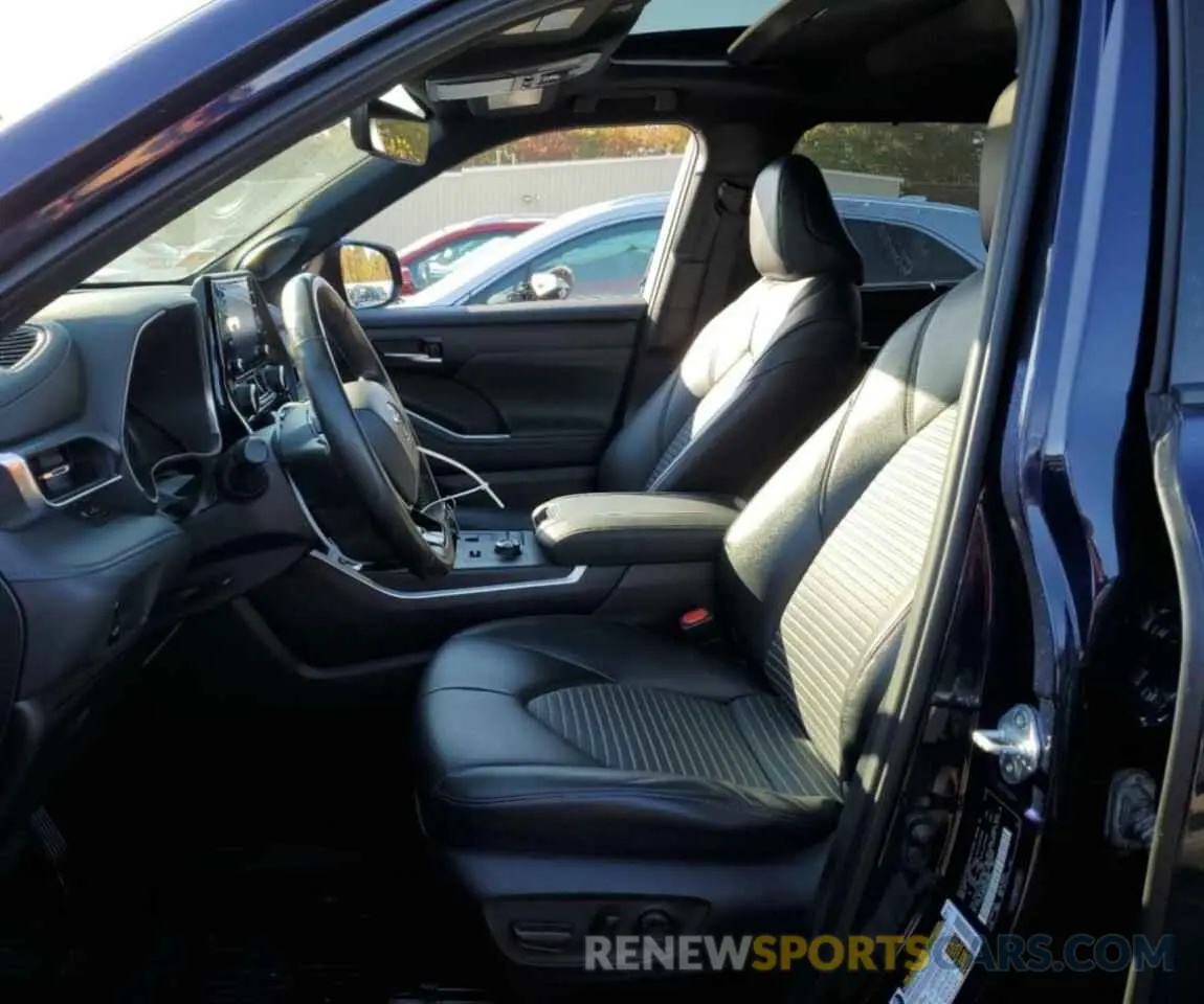7 fotografías del automóvil dañado 5TDJZRBH5MS091660 TOYOTA HIGHLANDER 2021