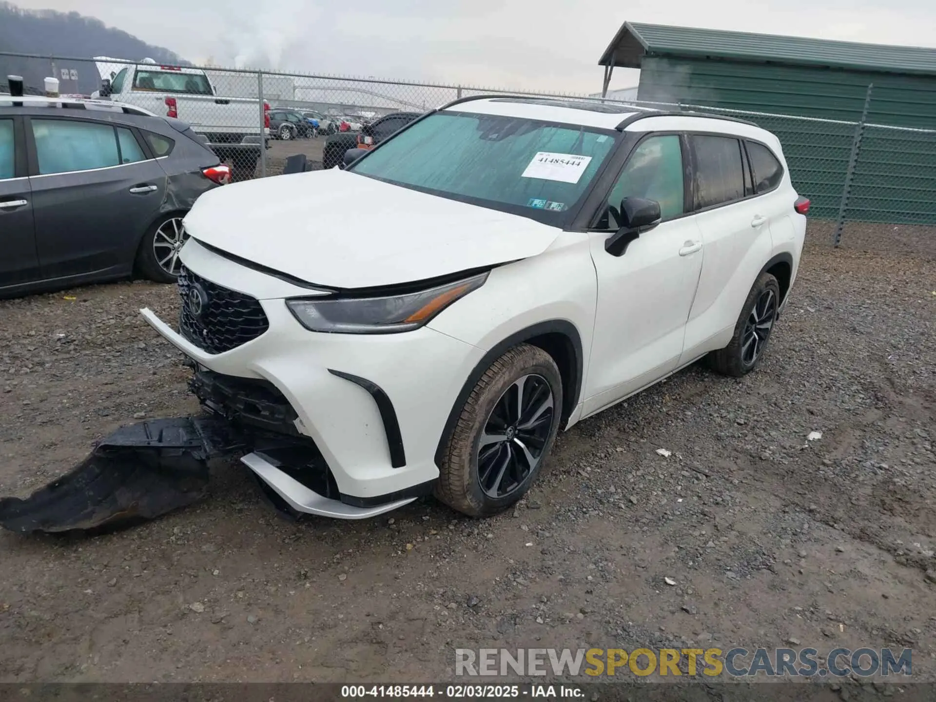 2 fotografías del automóvil dañado 5TDJZRBH5MS096762 TOYOTA HIGHLANDER 2021