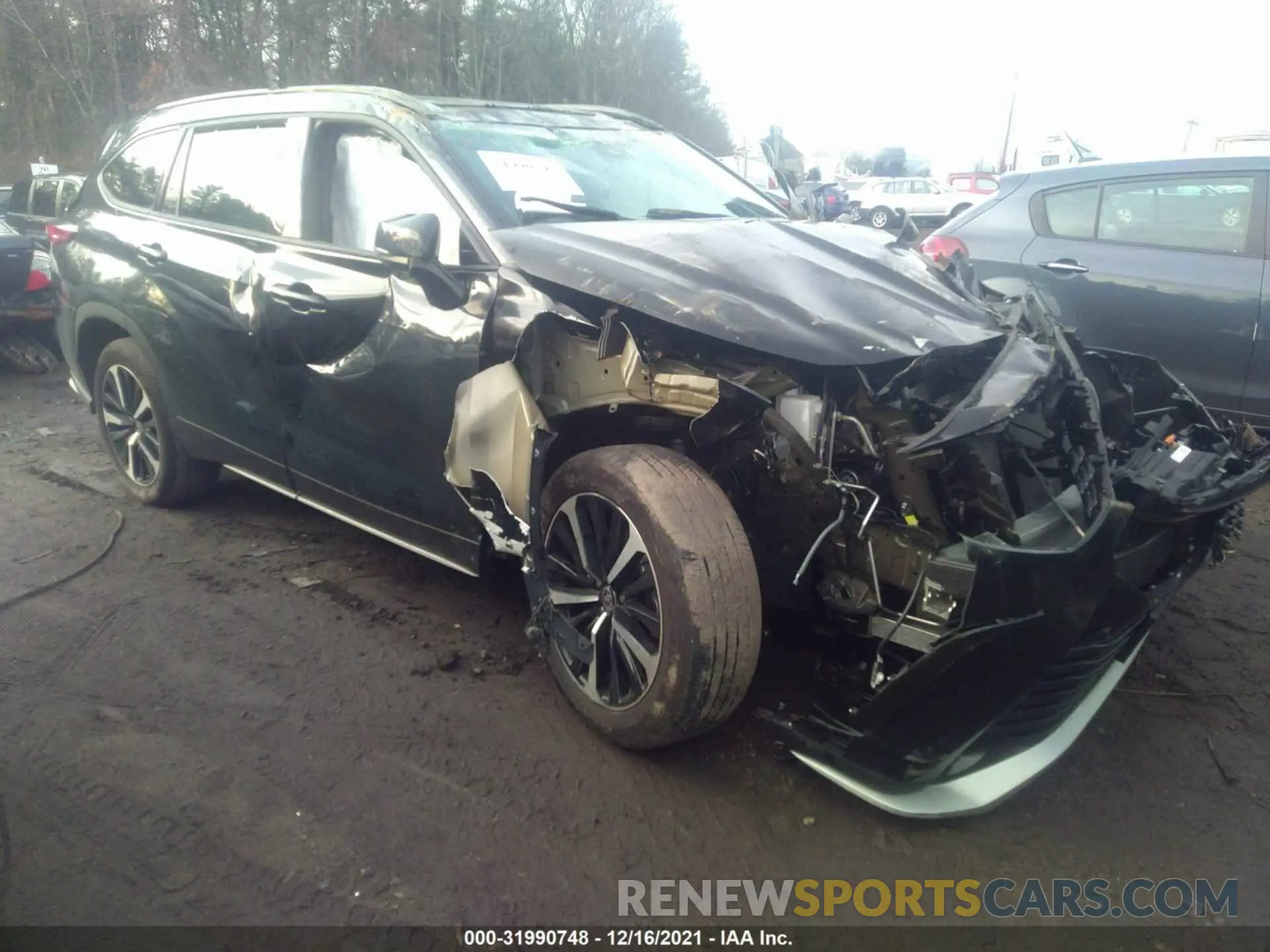 1 fotografías del automóvil dañado 5TDJZRBH6MS107705 TOYOTA HIGHLANDER 2021