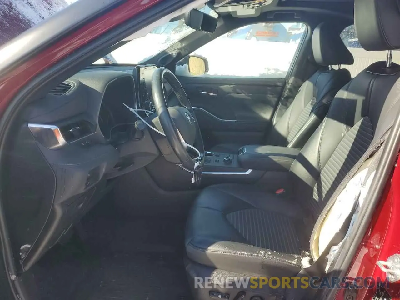 7 fotografías del automóvil dañado 5TDJZRBH6MS130286 TOYOTA HIGHLANDER 2021