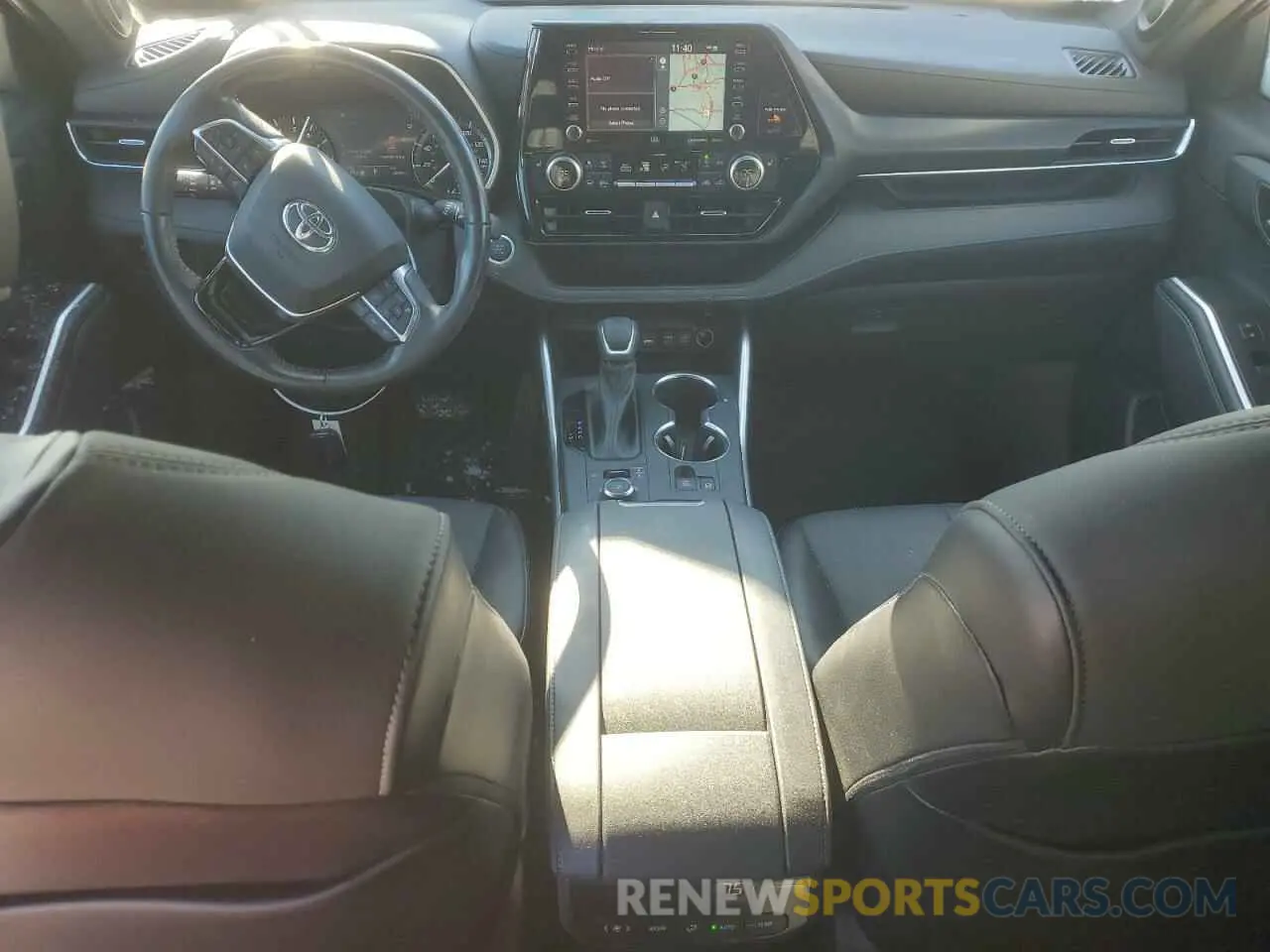 8 fotografías del automóvil dañado 5TDJZRBH6MS130286 TOYOTA HIGHLANDER 2021