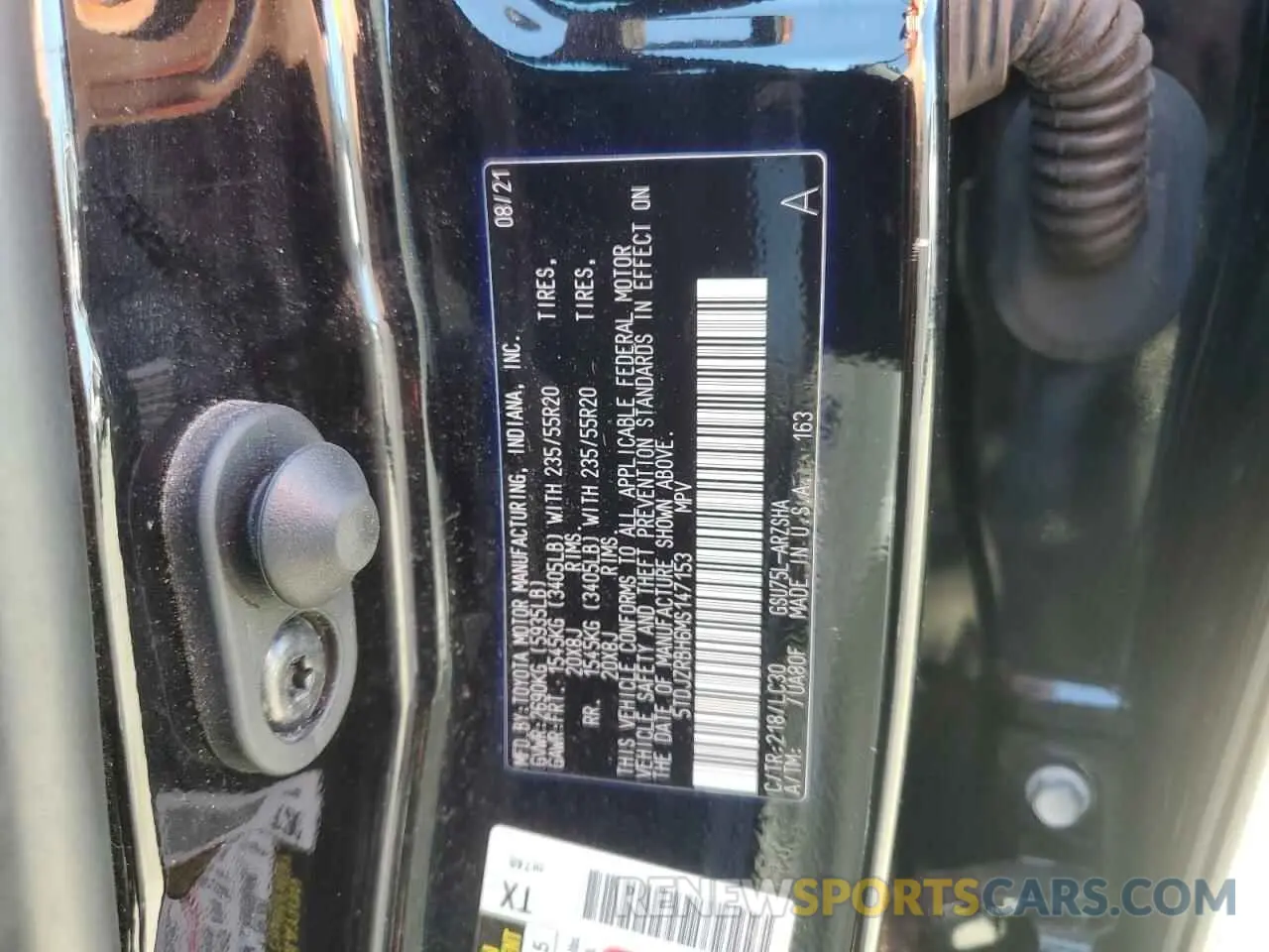 14 fotografías del automóvil dañado 5TDJZRBH6MS147153 TOYOTA HIGHLANDER 2021