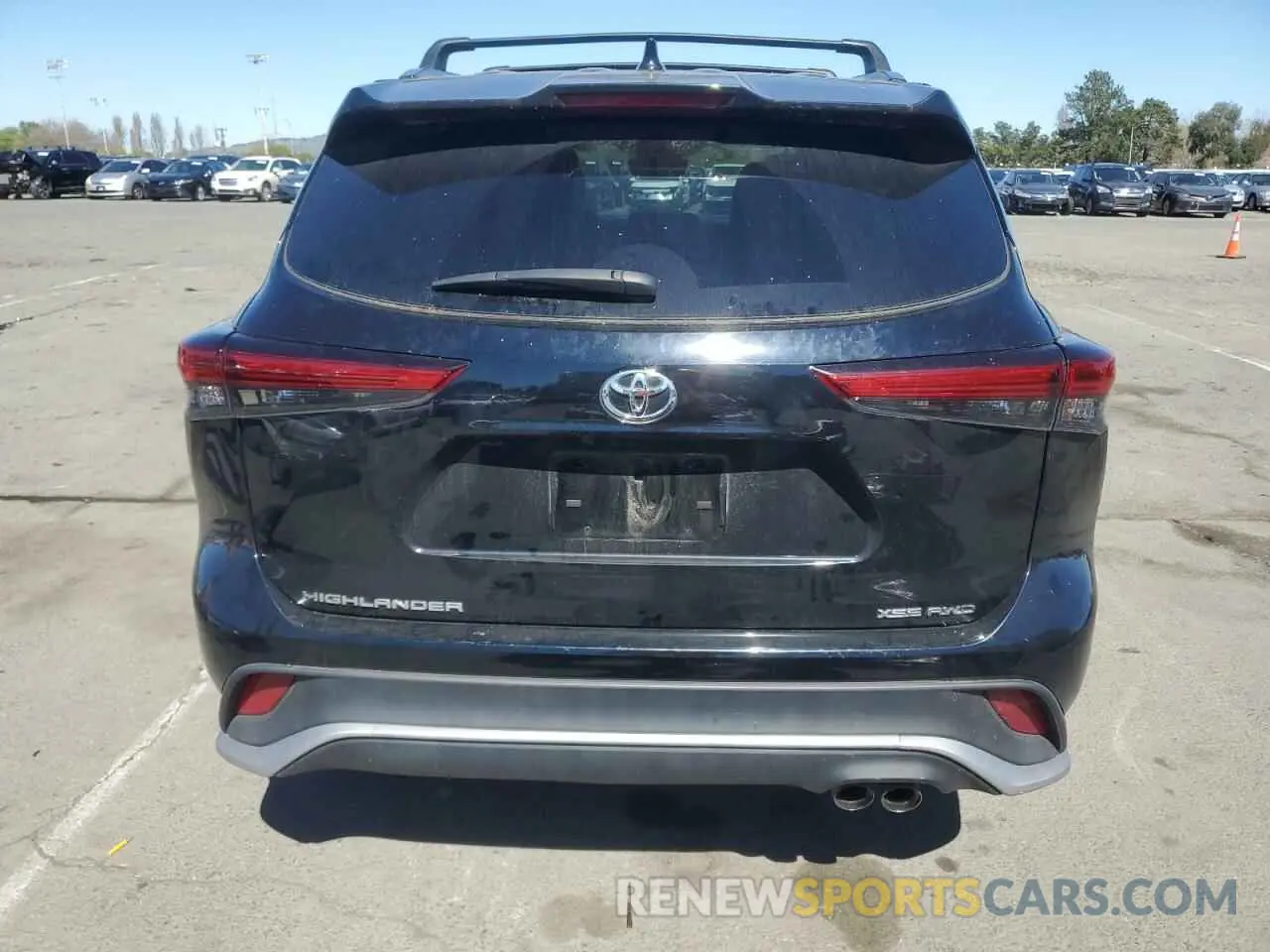 6 fotografías del automóvil dañado 5TDJZRBH6MS147153 TOYOTA HIGHLANDER 2021