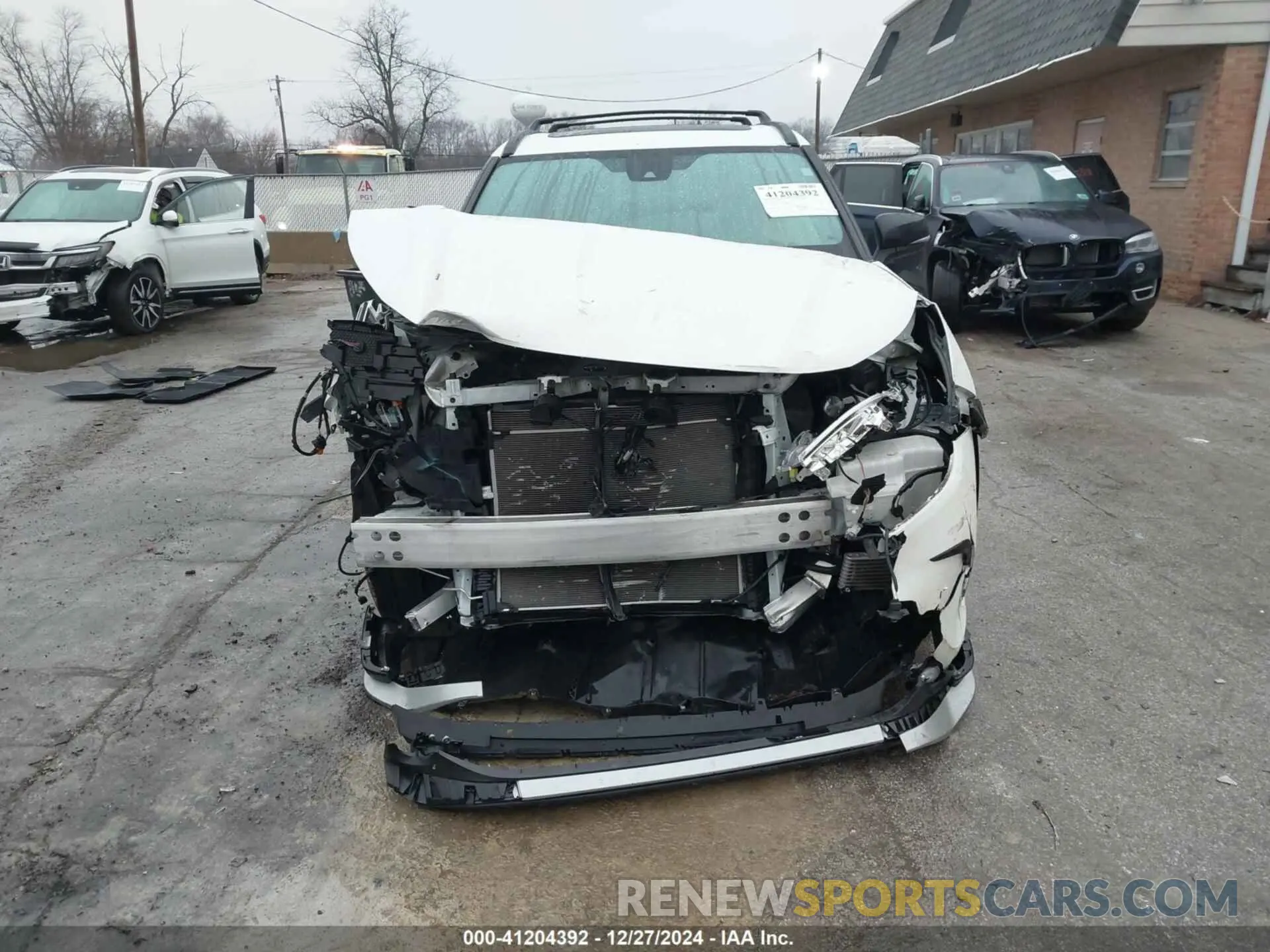 13 fotografías del automóvil dañado 5TDJZRBH7MS119880 TOYOTA HIGHLANDER 2021