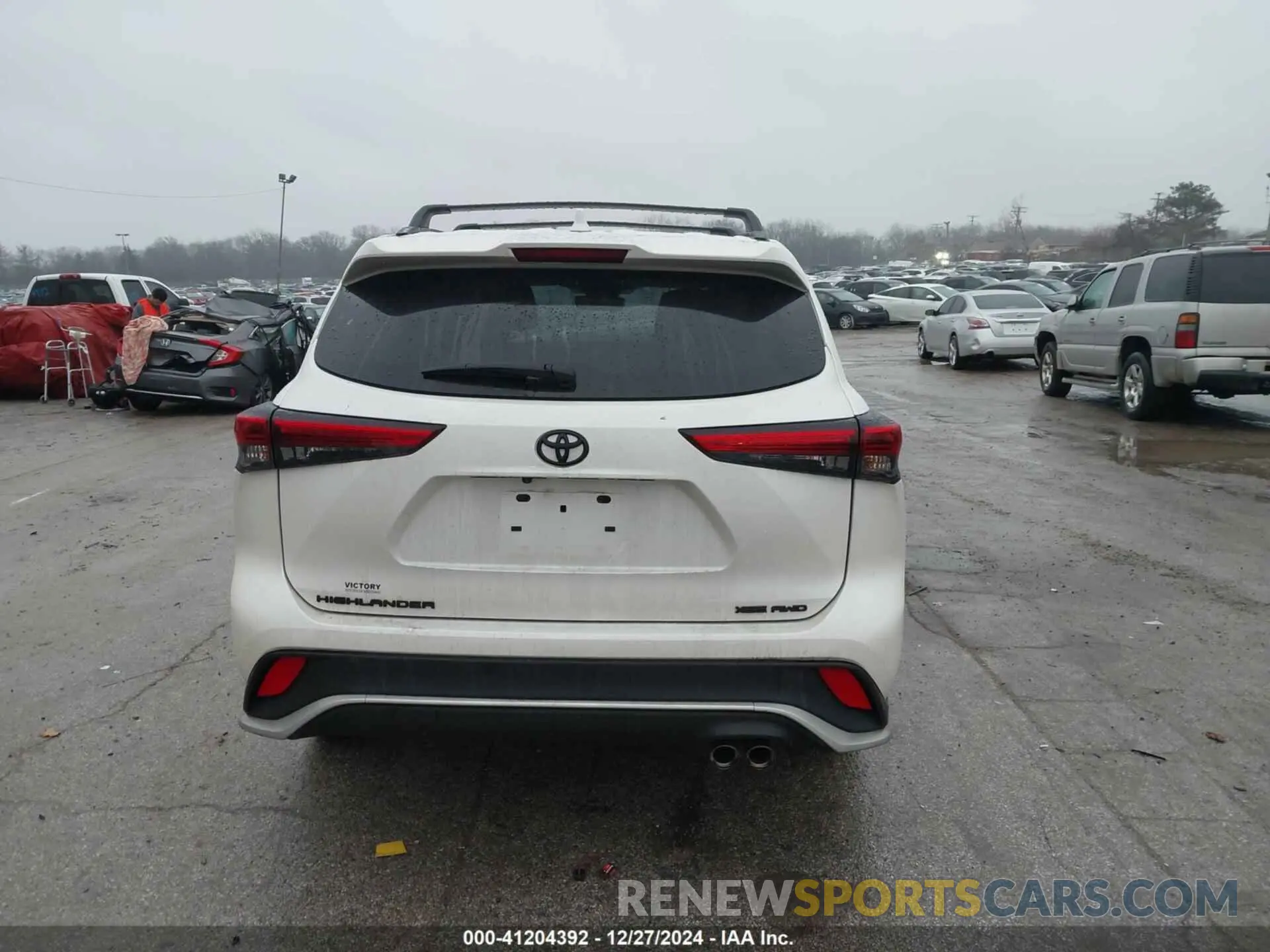 17 fotografías del automóvil dañado 5TDJZRBH7MS119880 TOYOTA HIGHLANDER 2021