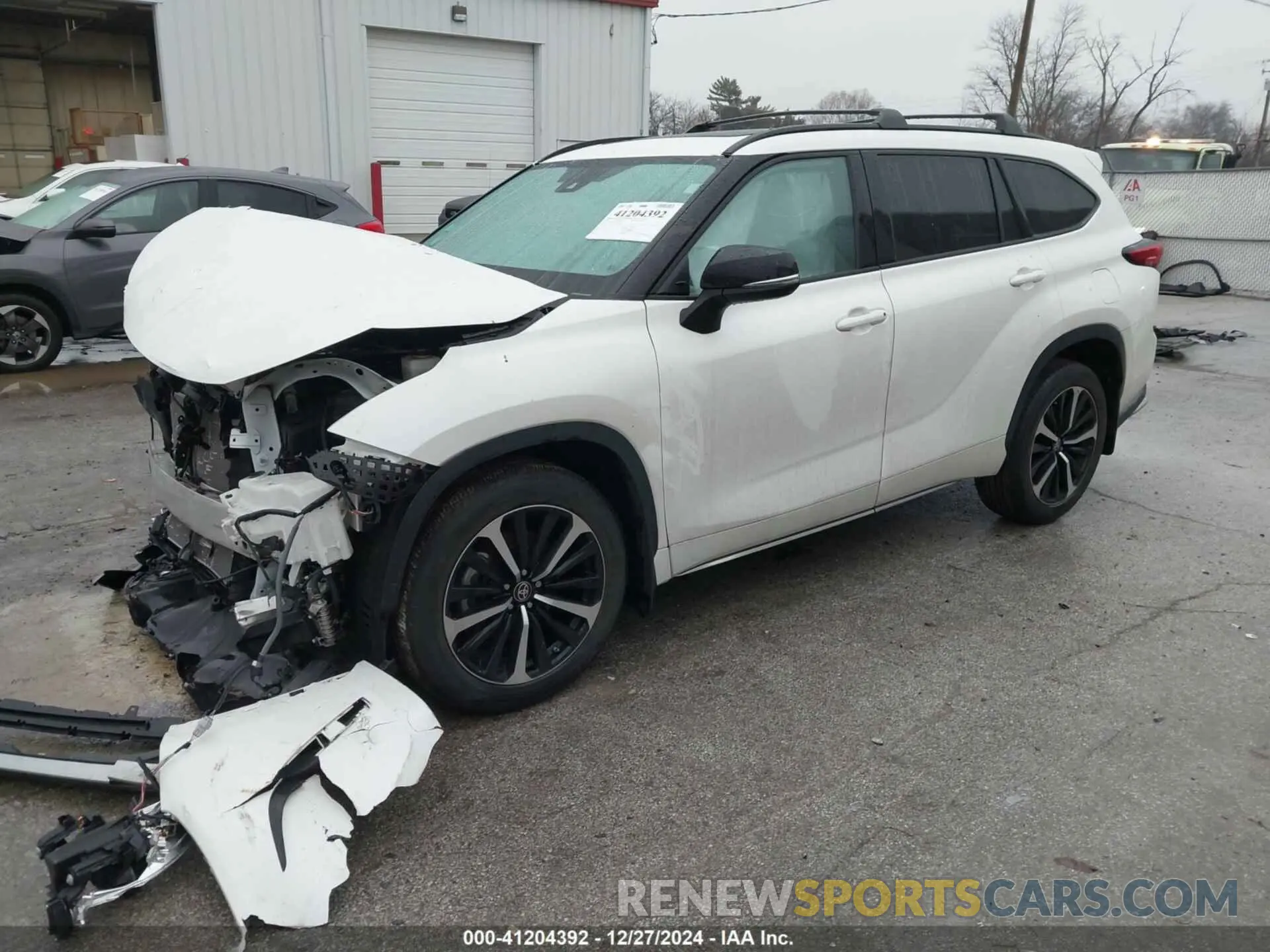 2 fotografías del automóvil dañado 5TDJZRBH7MS119880 TOYOTA HIGHLANDER 2021