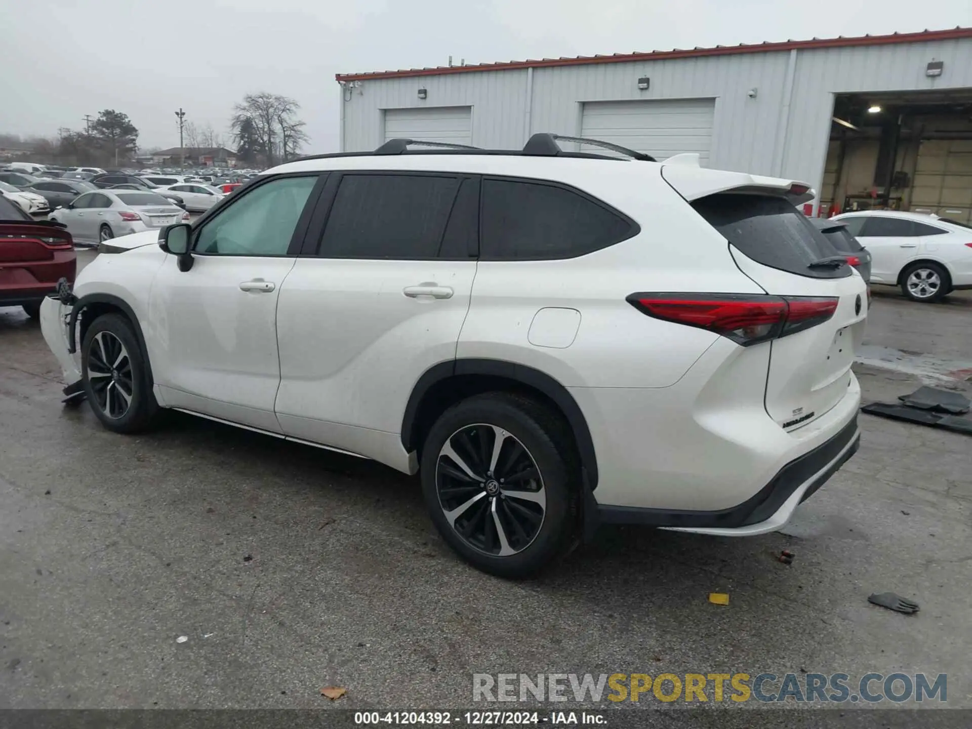 3 fotografías del automóvil dañado 5TDJZRBH7MS119880 TOYOTA HIGHLANDER 2021