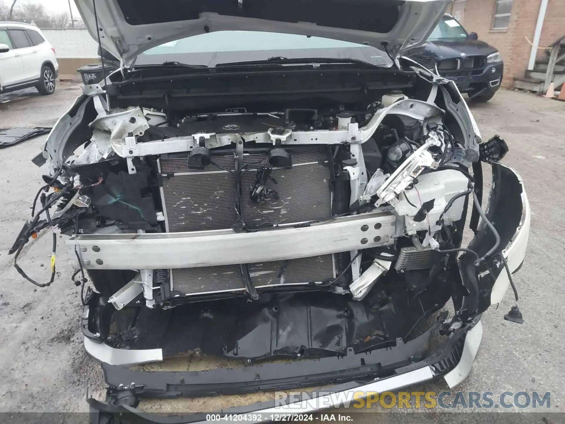 6 fotografías del automóvil dañado 5TDJZRBH7MS119880 TOYOTA HIGHLANDER 2021