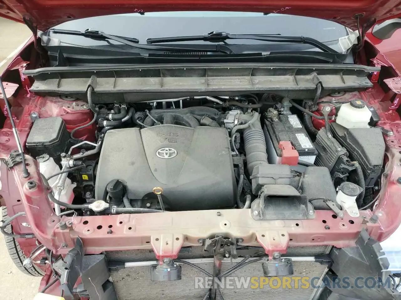 12 fotografías del automóvil dañado 5TDJZRBH8MS146280 TOYOTA HIGHLANDER 2021