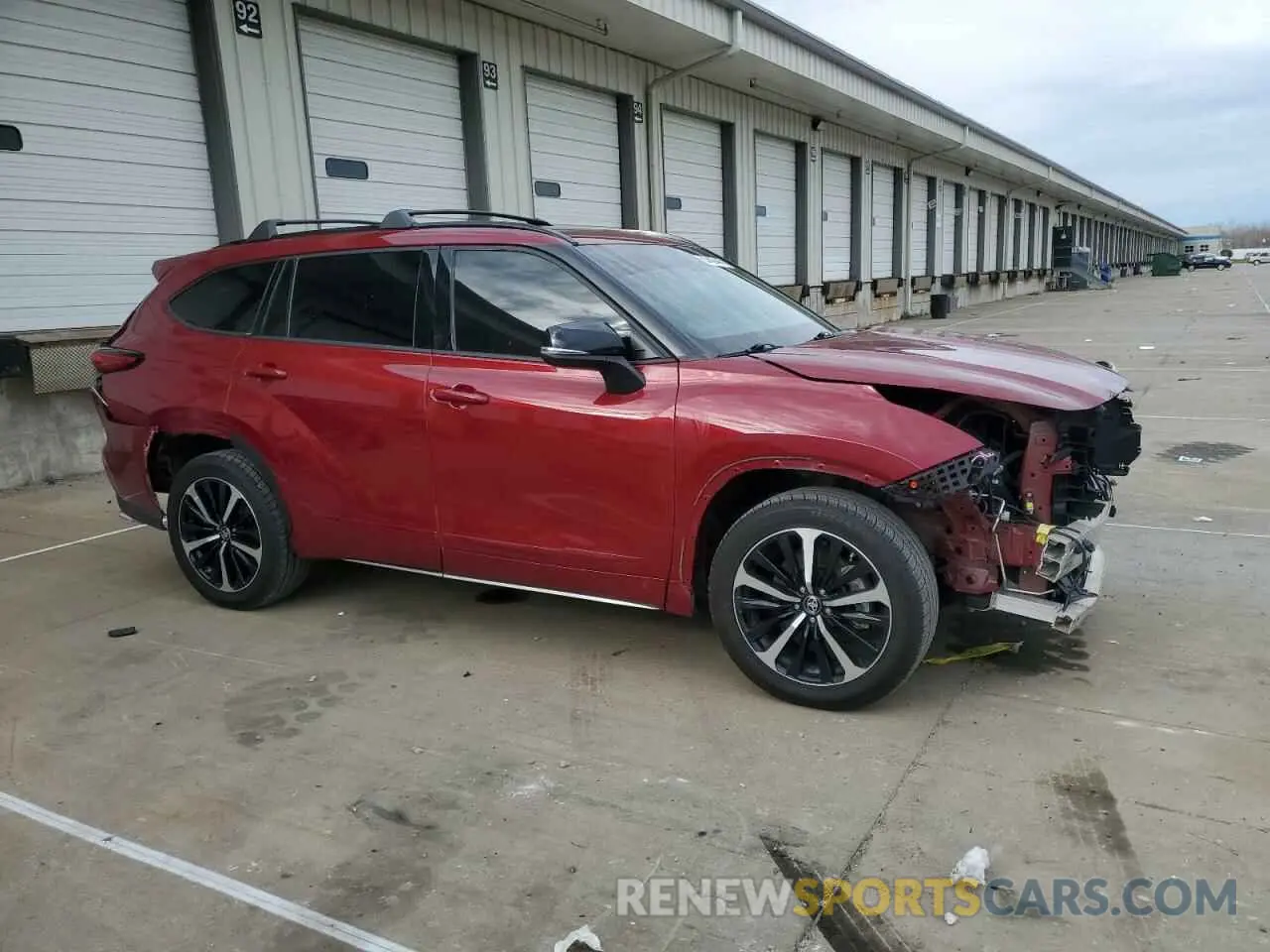 4 fotografías del automóvil dañado 5TDJZRBH8MS146280 TOYOTA HIGHLANDER 2021