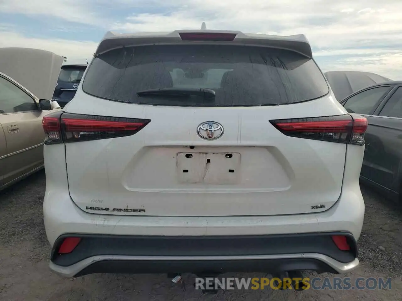 6 fotografías del automóvil dañado 5TDLZRAH0MS072248 TOYOTA HIGHLANDER 2021
