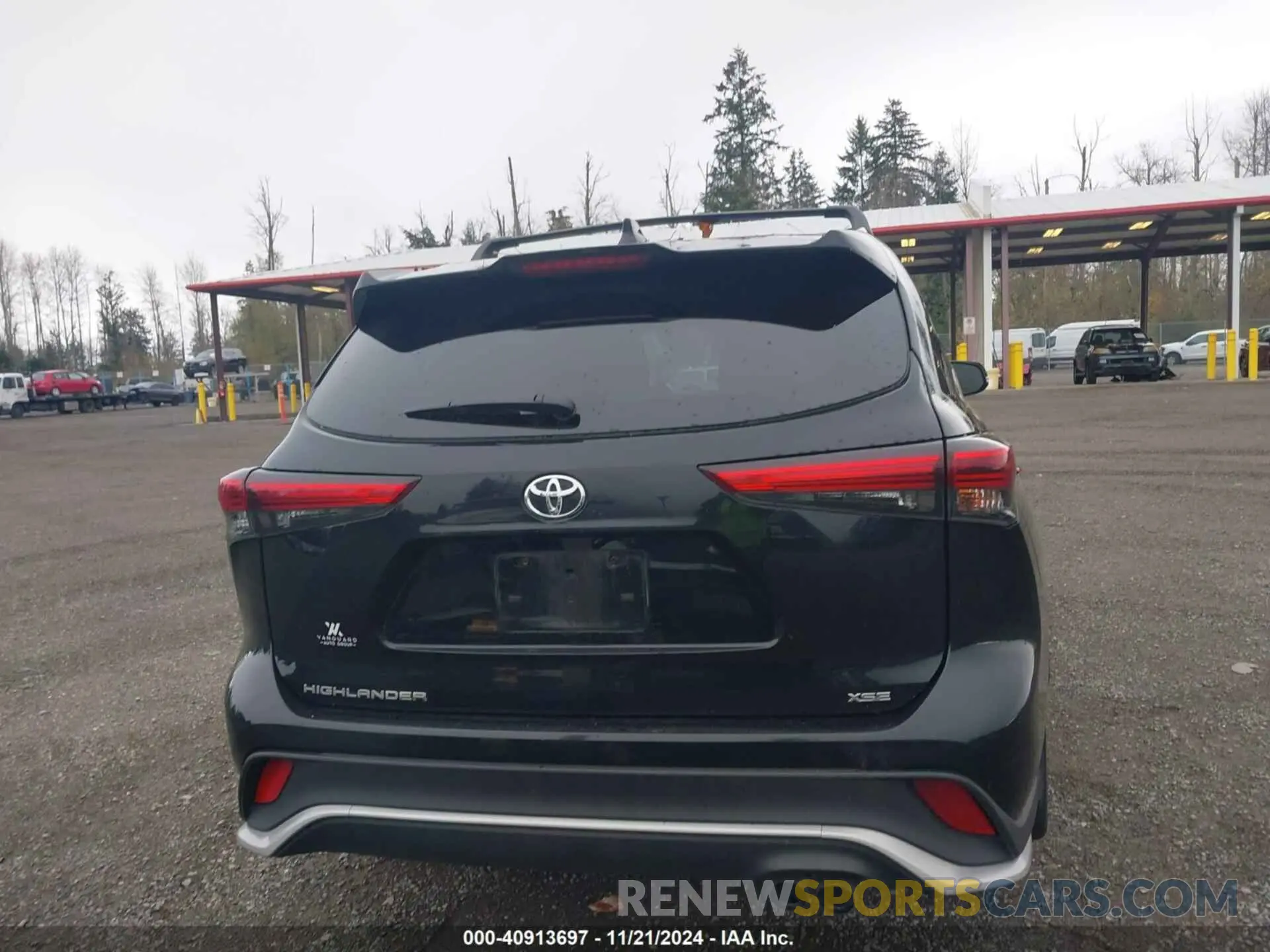 16 fotografías del automóvil dañado 5TDLZRAH1MS061050 TOYOTA HIGHLANDER 2021