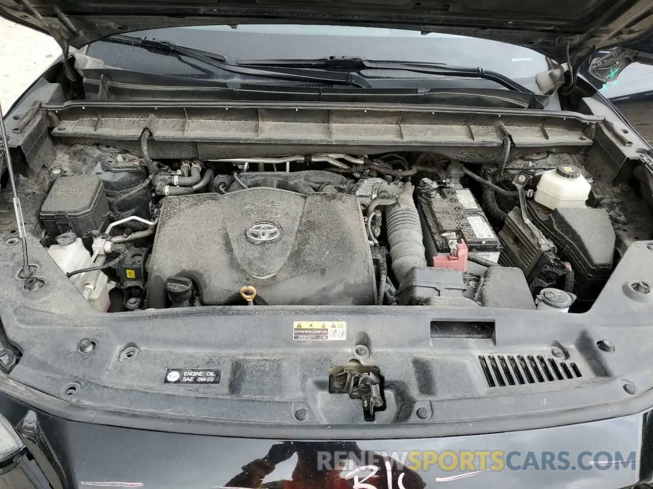 12 fotografías del automóvil dañado 5TDLZRAH3MS086709 TOYOTA HIGHLANDER 2021