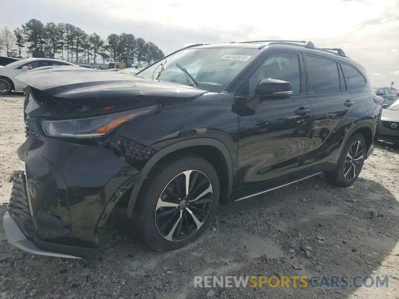 1 fotografías del automóvil dañado 5TDLZRAH6MS052537 TOYOTA HIGHLANDER 2021