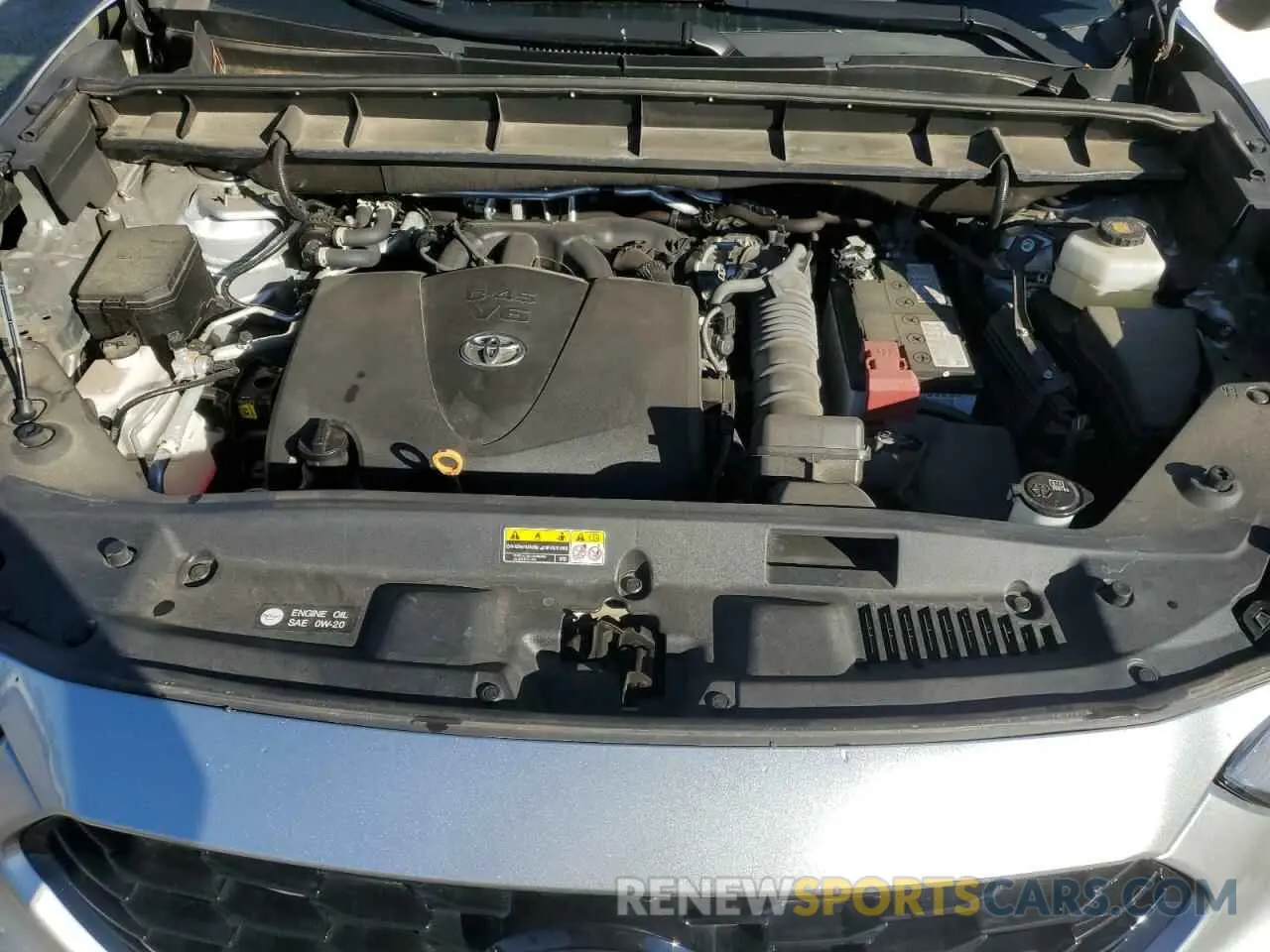 12 fotografías del automóvil dañado 5TDLZRAH6MS080807 TOYOTA HIGHLANDER 2021