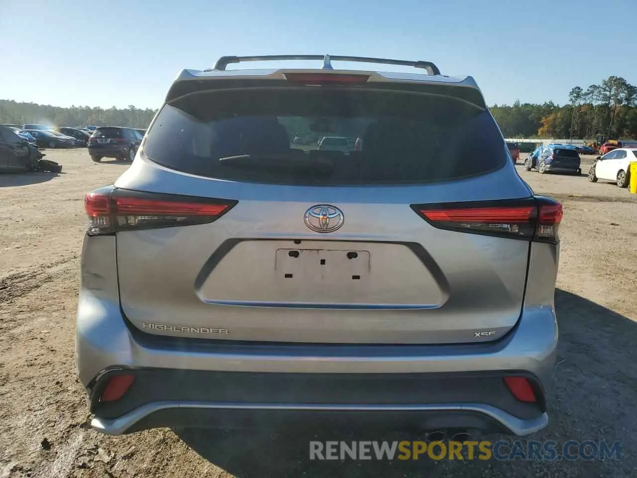 6 fotografías del automóvil dañado 5TDLZRAH6MS080807 TOYOTA HIGHLANDER 2021