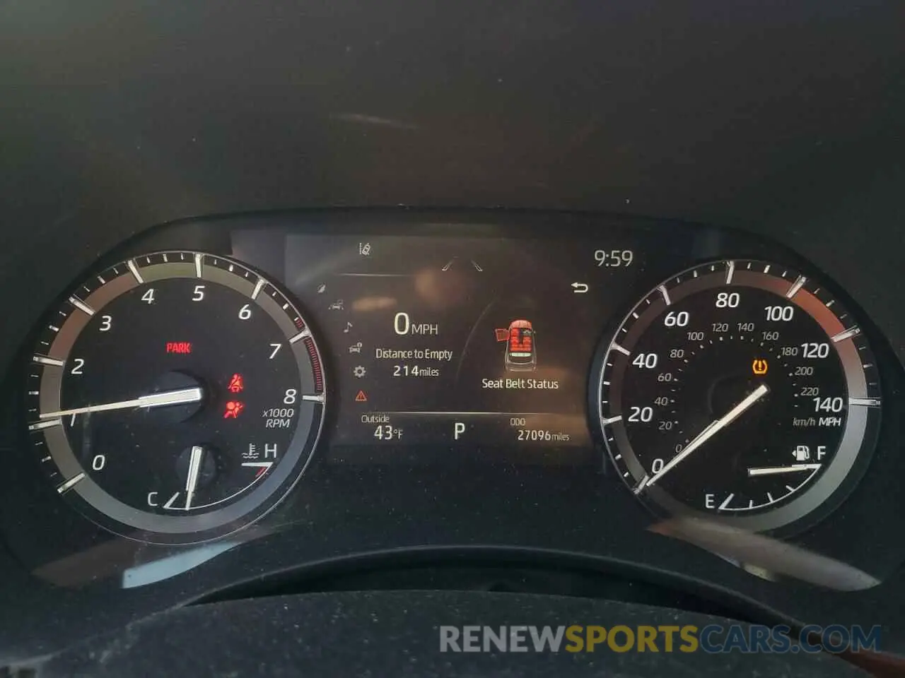 9 fotografías del automóvil dañado 5TDLZRAH6MS080807 TOYOTA HIGHLANDER 2021