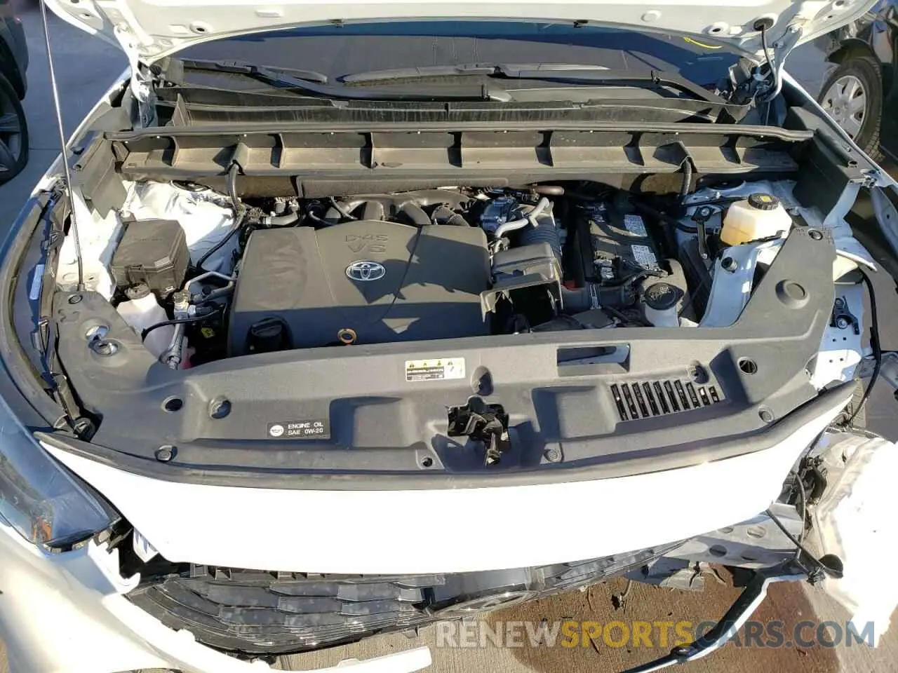 7 fotografías del automóvil dañado 5TDLZRAH8MS067539 TOYOTA HIGHLANDER 2021