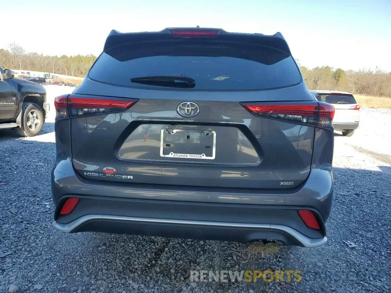 6 fotografías del automóvil dañado 5TDLZRAH9MS049325 TOYOTA HIGHLANDER 2021
