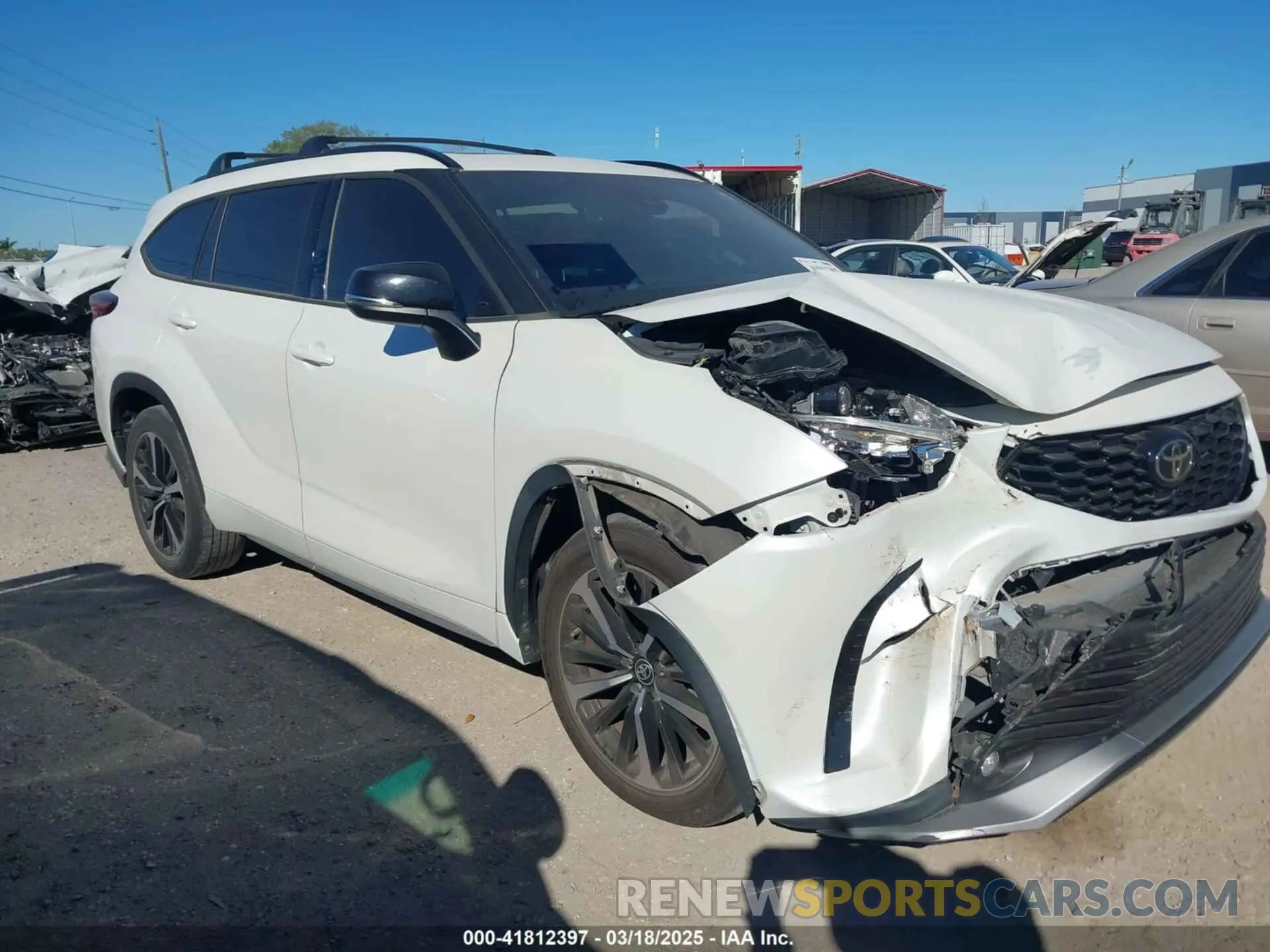 1 fotografías del automóvil dañado 5TDLZRAHXMS048670 TOYOTA HIGHLANDER 2021
