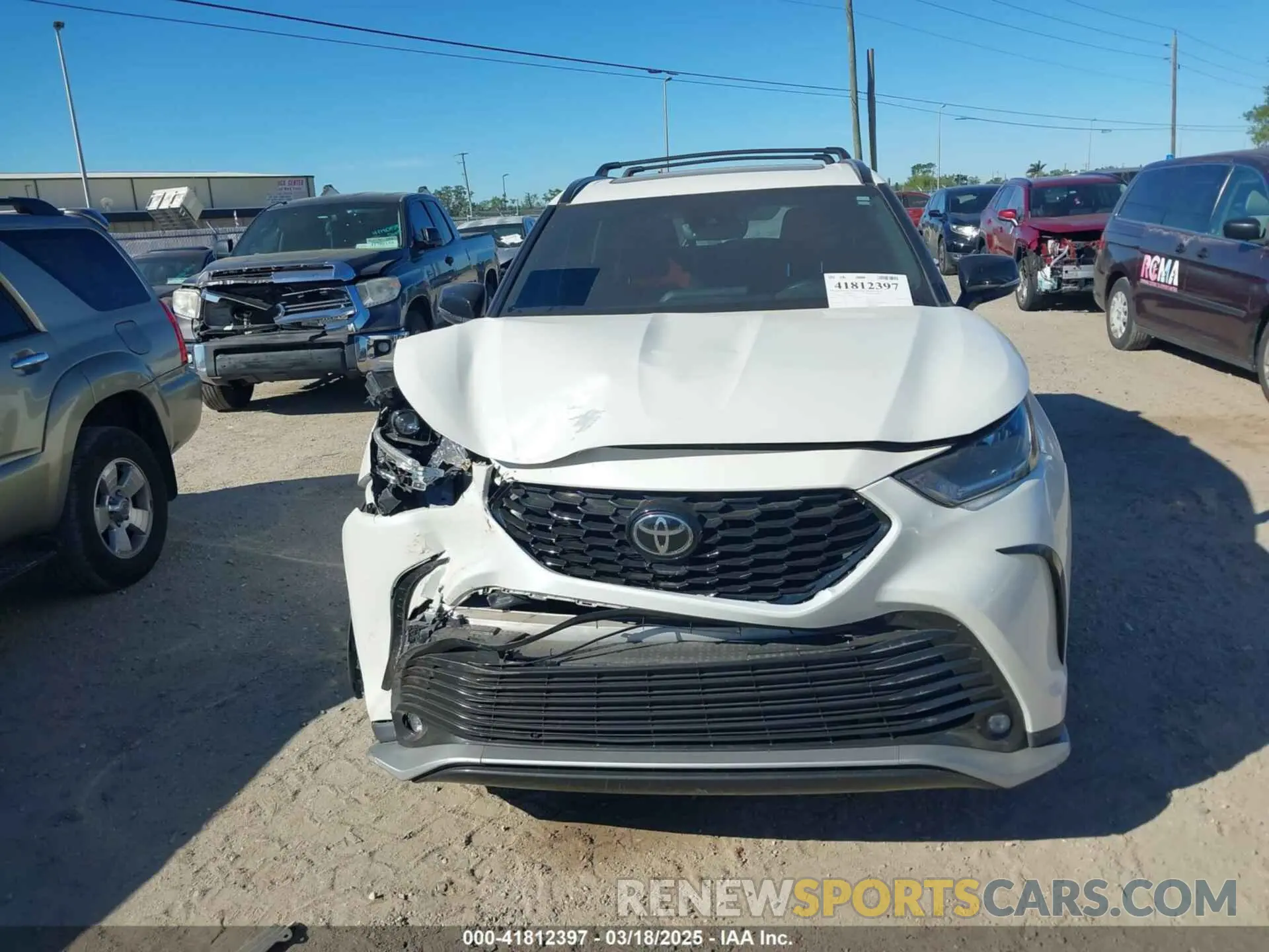 12 fotografías del automóvil dañado 5TDLZRAHXMS048670 TOYOTA HIGHLANDER 2021