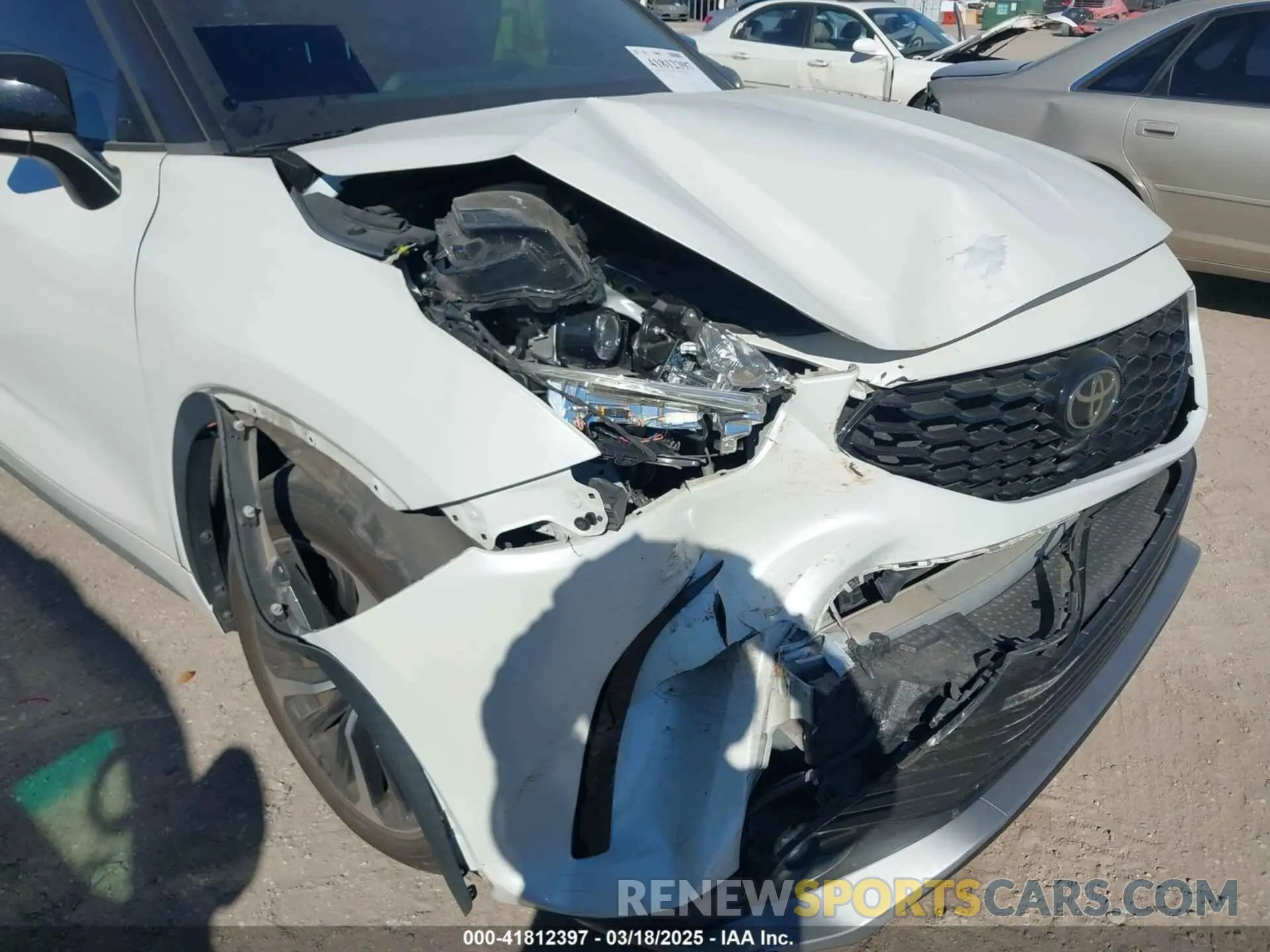 6 fotografías del automóvil dañado 5TDLZRAHXMS048670 TOYOTA HIGHLANDER 2021