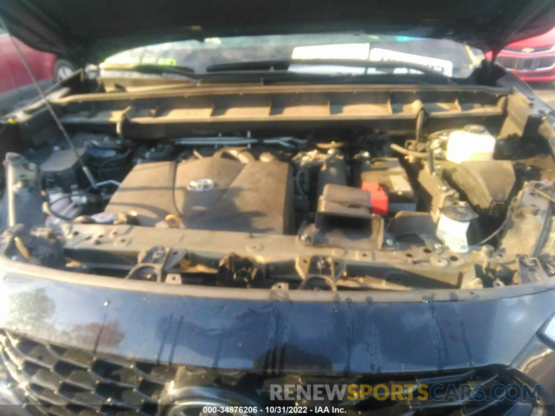 10 fotografías del automóvil dañado 5TDLZRBH0MS069106 TOYOTA HIGHLANDER 2021