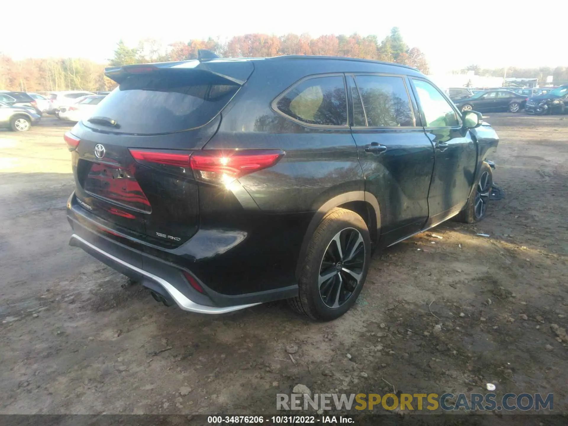 4 fotografías del automóvil dañado 5TDLZRBH0MS069106 TOYOTA HIGHLANDER 2021