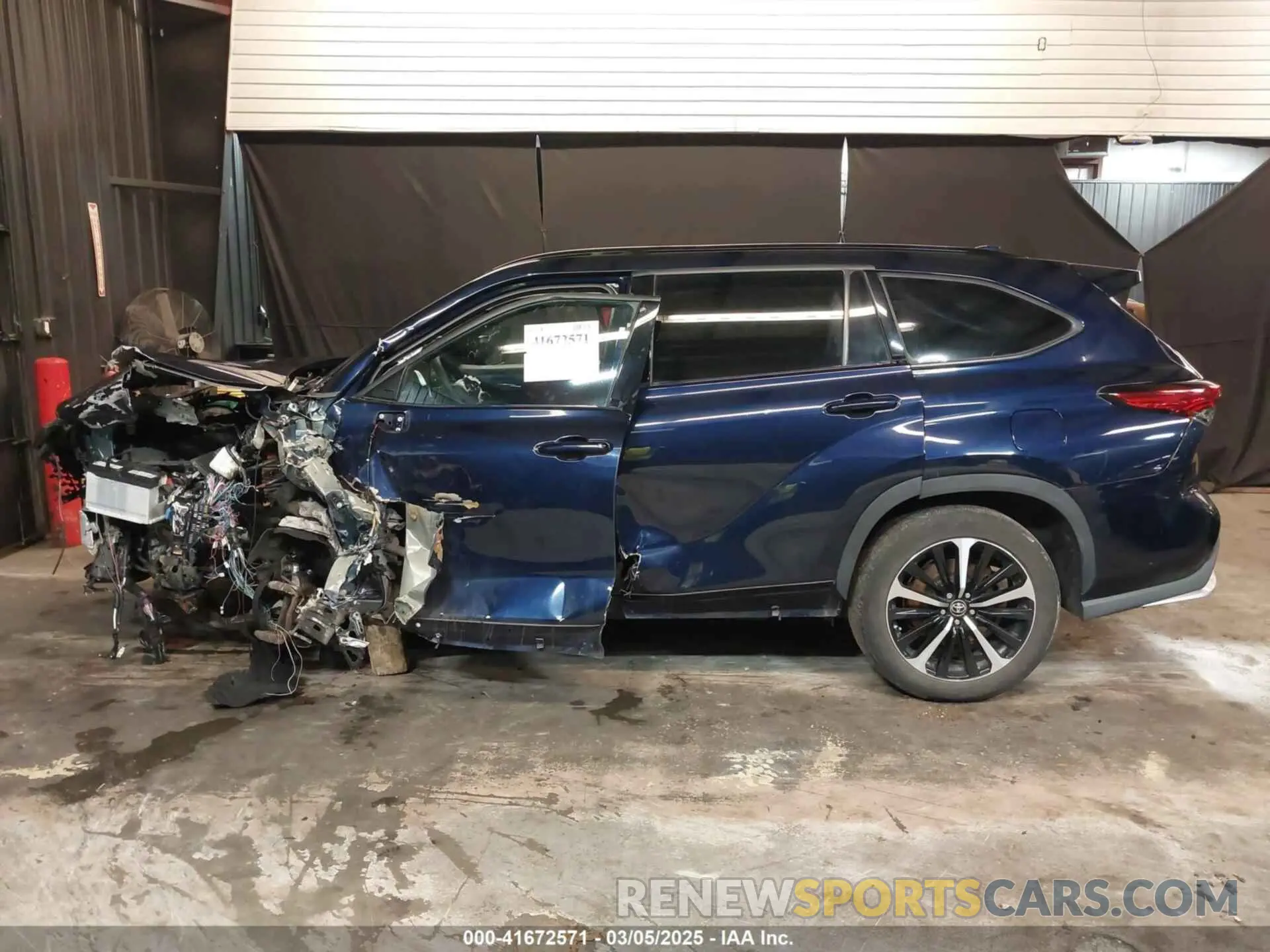 14 fotografías del automóvil dañado 5TDLZRBH0MS077884 TOYOTA HIGHLANDER 2021