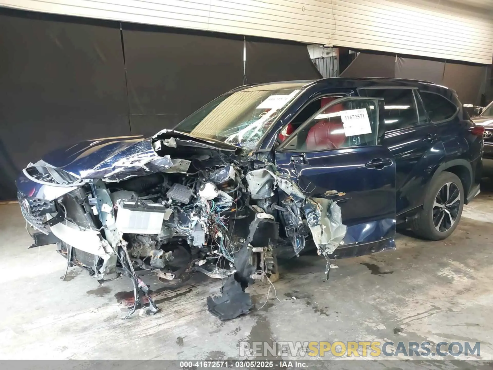 6 fotografías del automóvil dañado 5TDLZRBH0MS077884 TOYOTA HIGHLANDER 2021