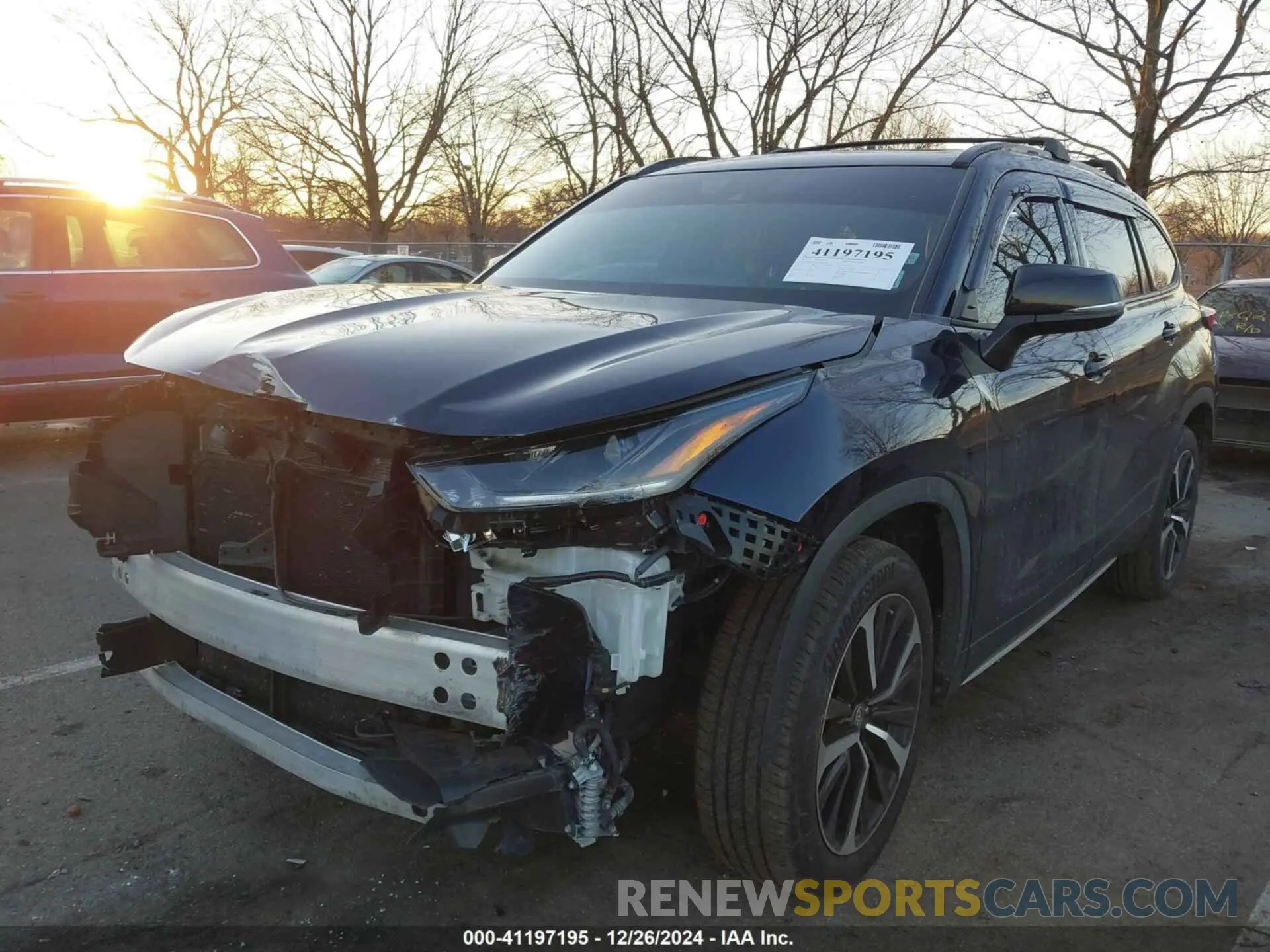 2 fotografías del automóvil dañado 5TDLZRBH1MS096315 TOYOTA HIGHLANDER 2021