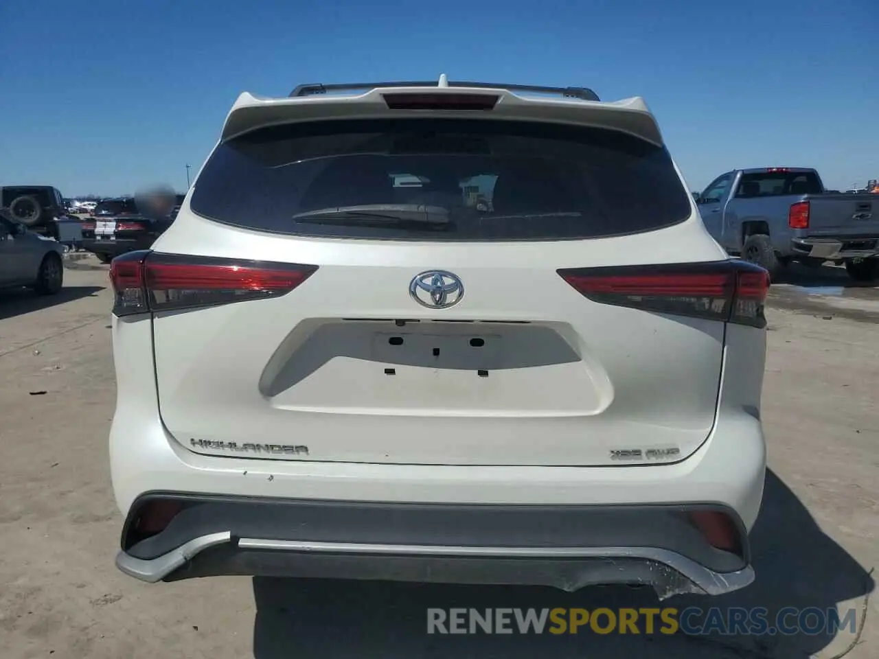 6 fotografías del automóvil dañado 5TDLZRBH2MS063808 TOYOTA HIGHLANDER 2021